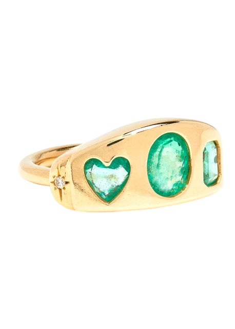 The Everlasting Love Ring with Emeralds
