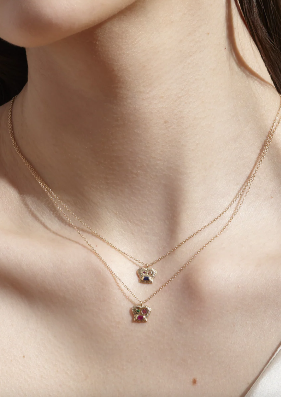 The Max Necklace with Ruby and Mixed Gems