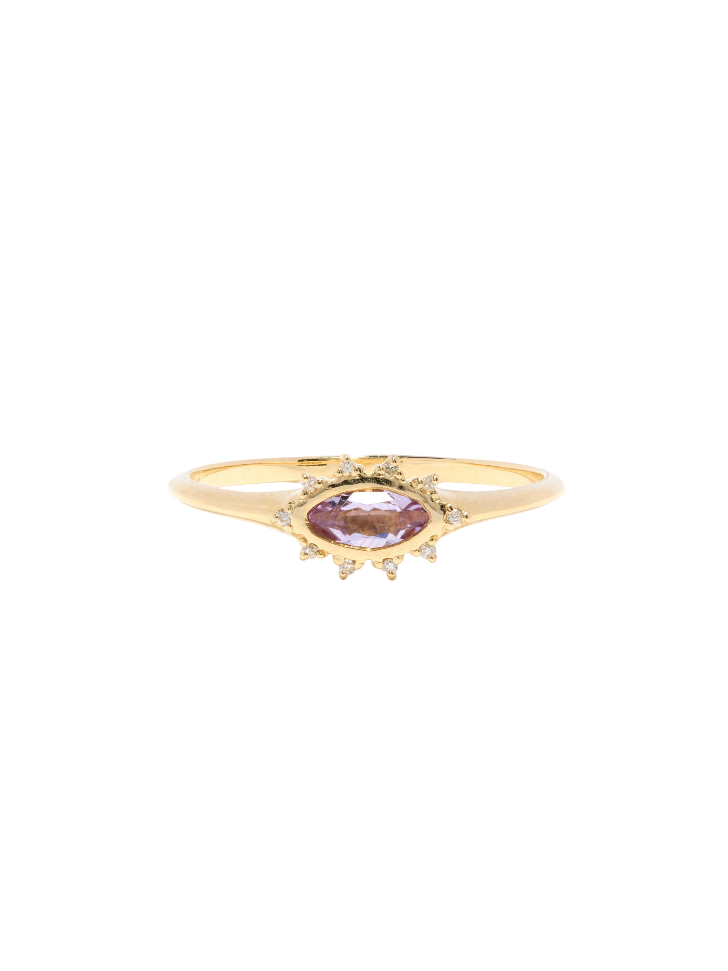 Dazzling Eye Ring In Amethyst photo