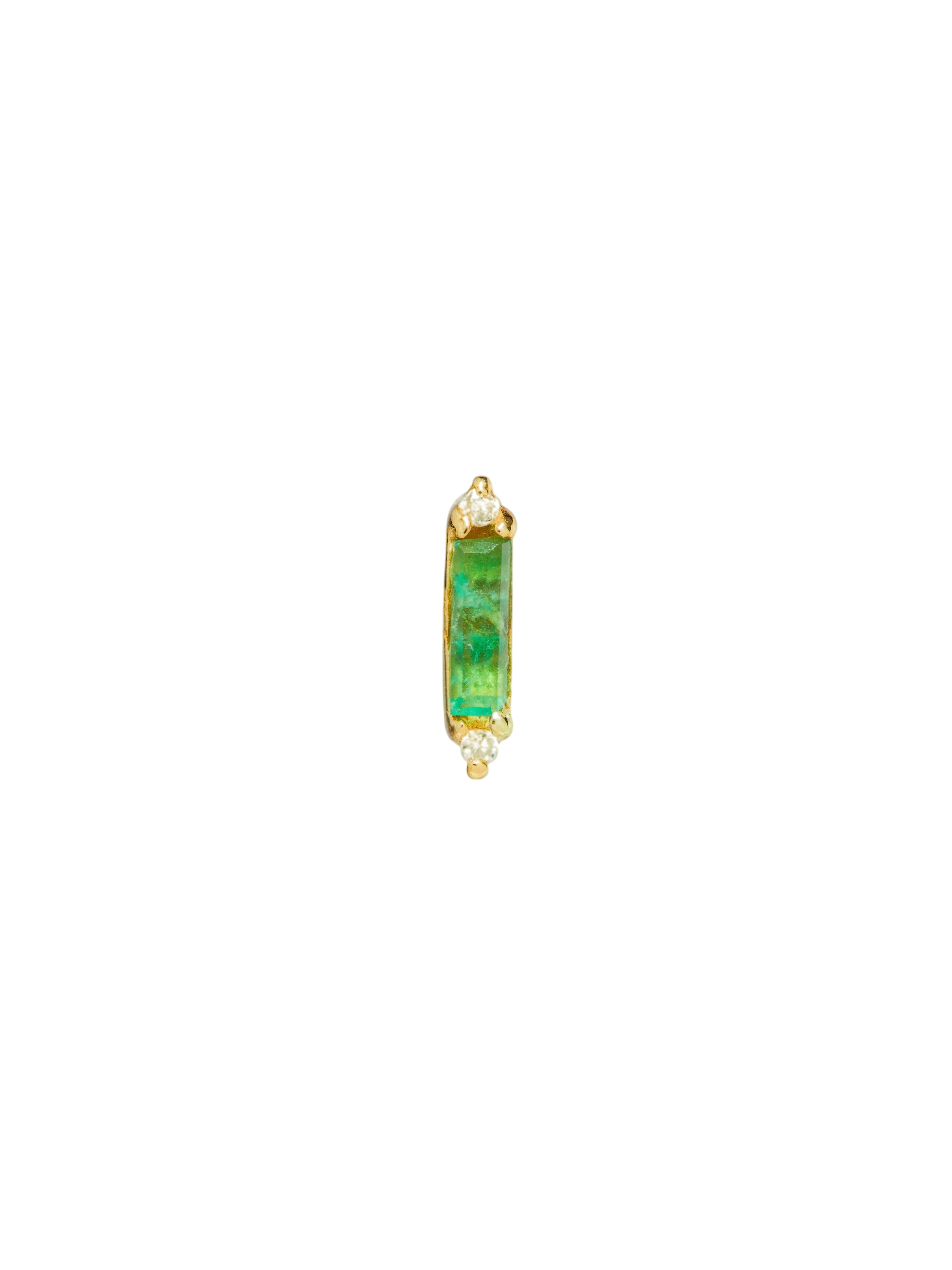 Dazzle Stud with Emerald photo