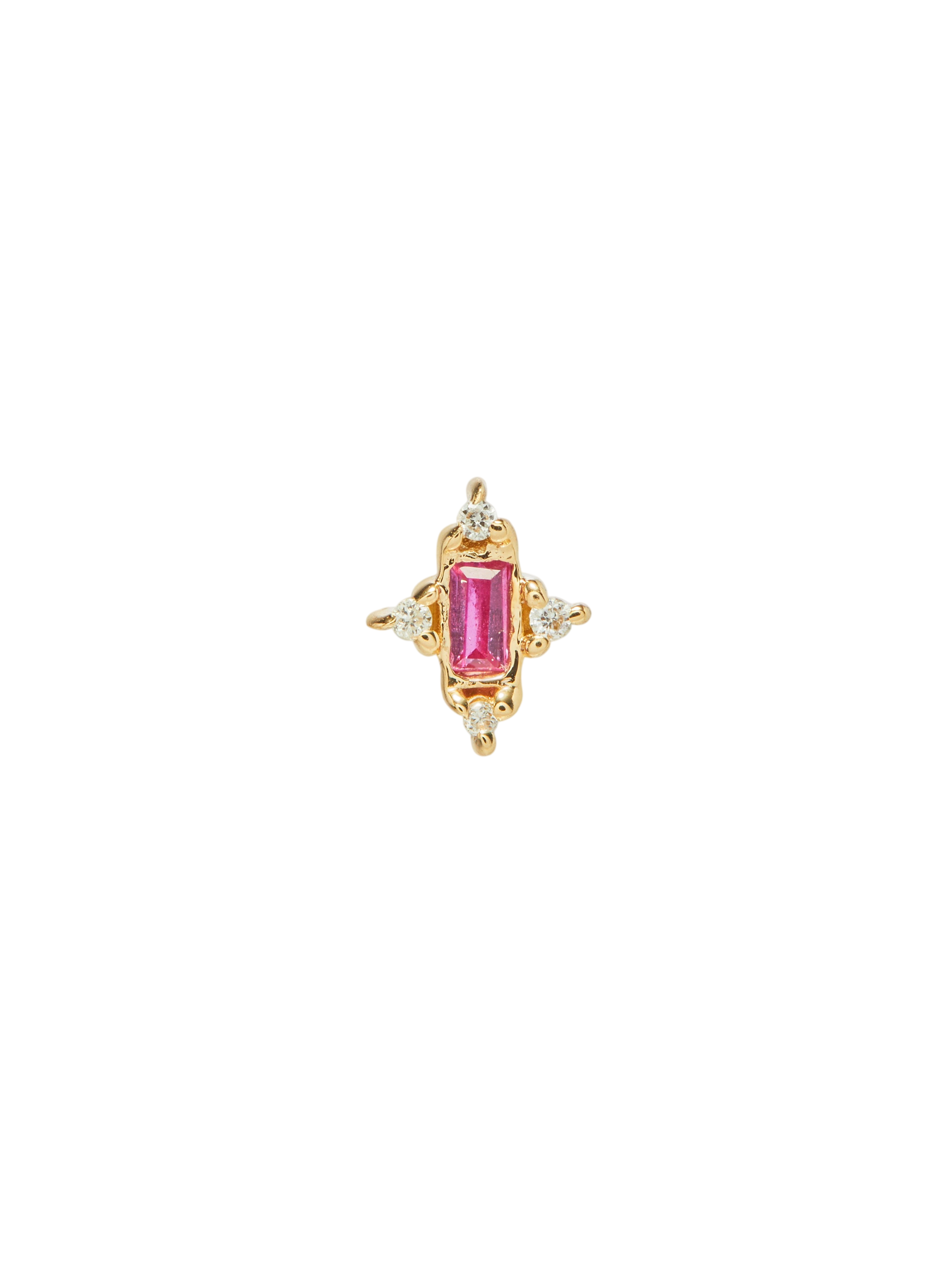 Amulet Stud with Ruby photo