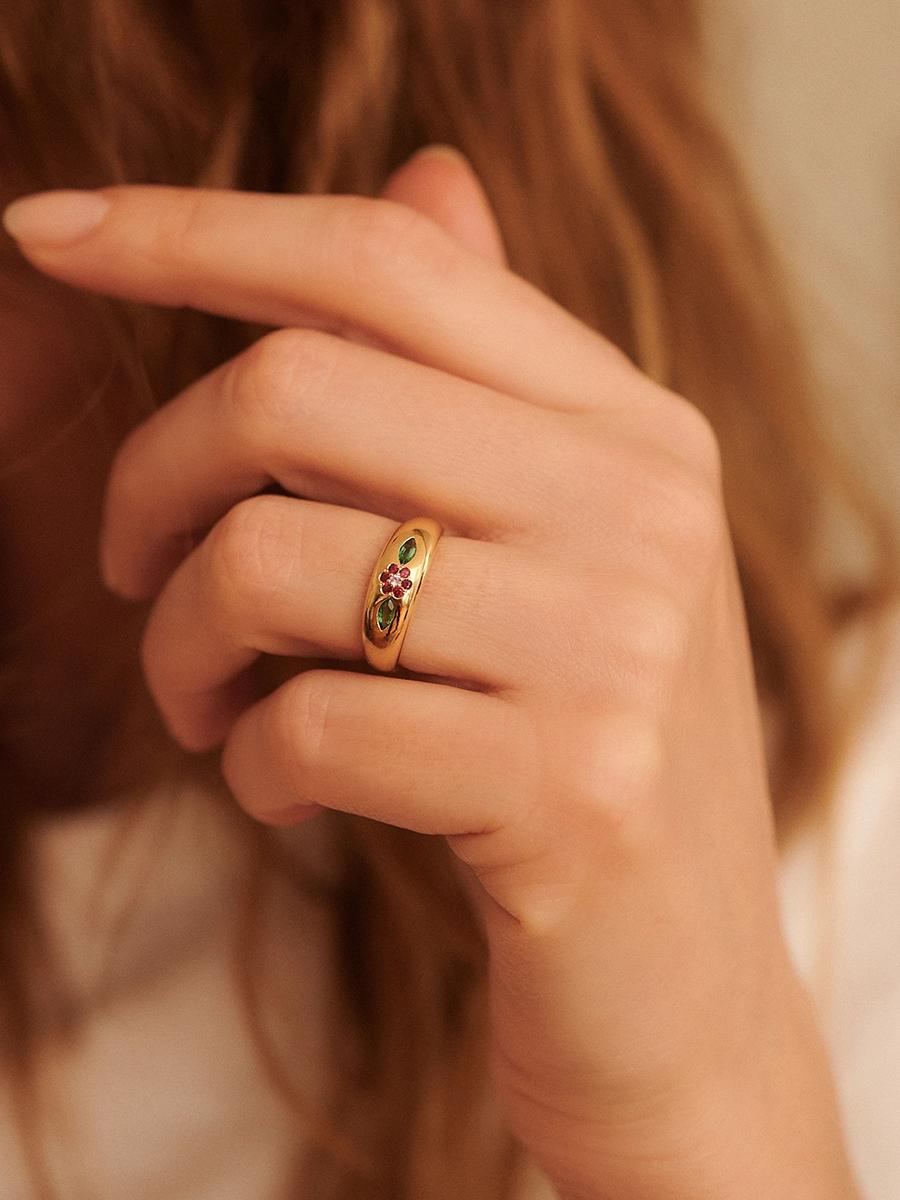 Miniflower Ring 2 Red