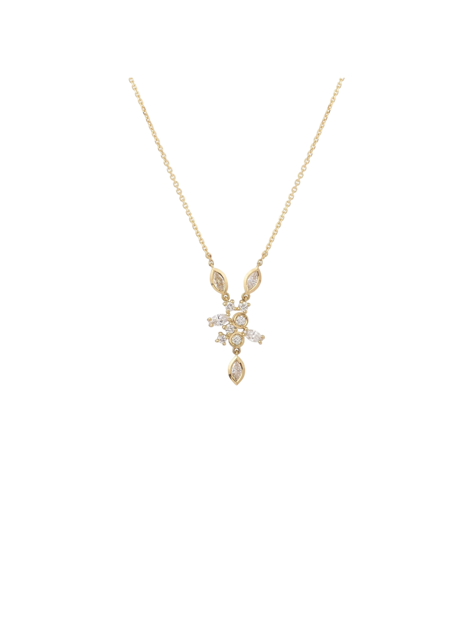 Camélia Necklace 1 Full Diamond