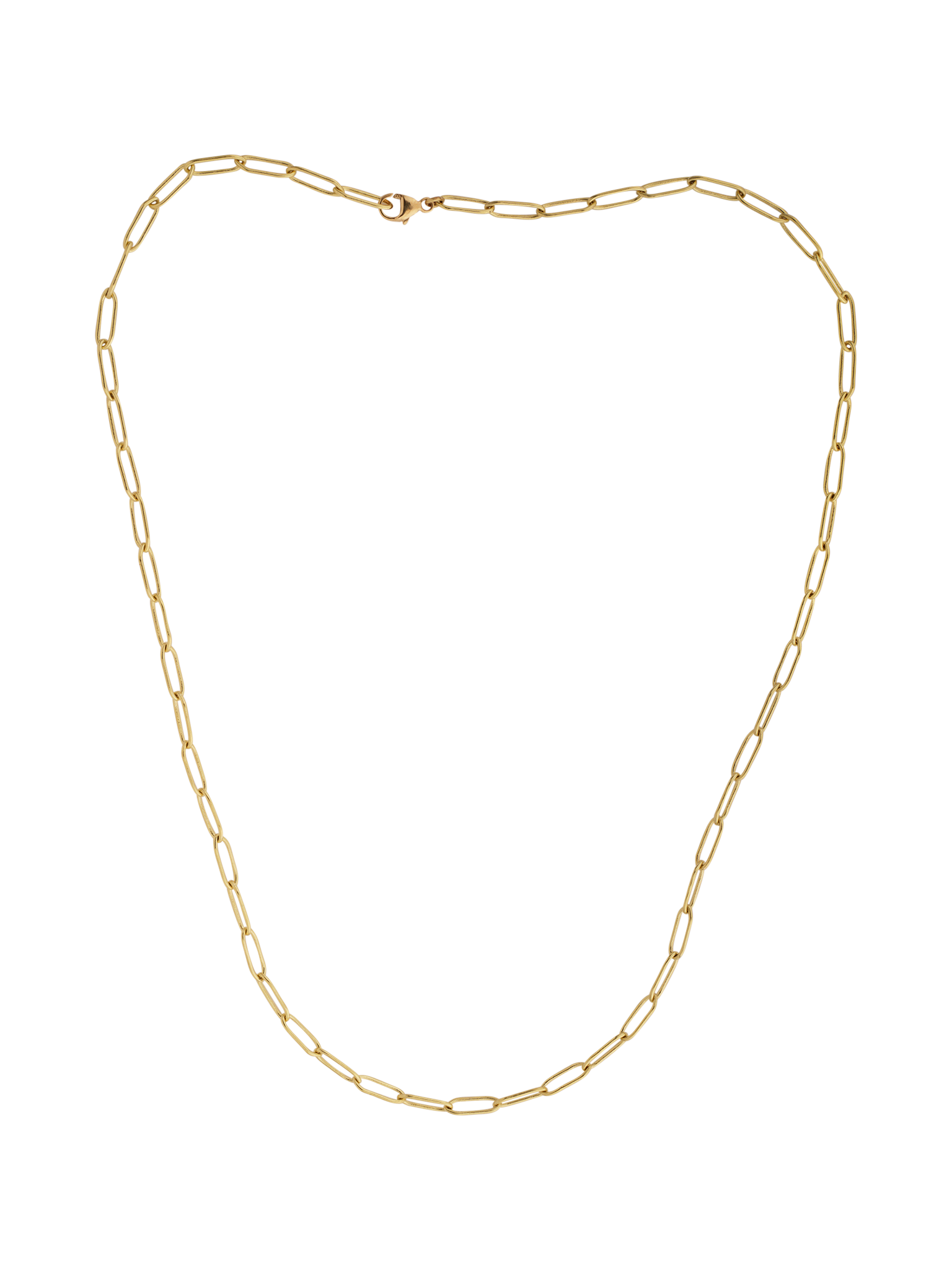 Oblong chain necklace