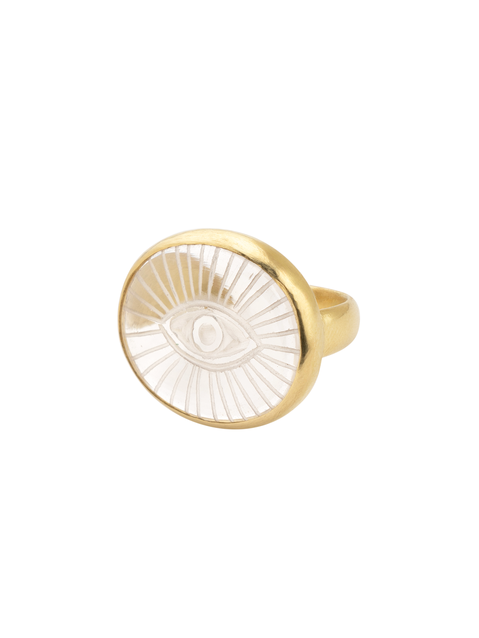 Divine eye carved ring