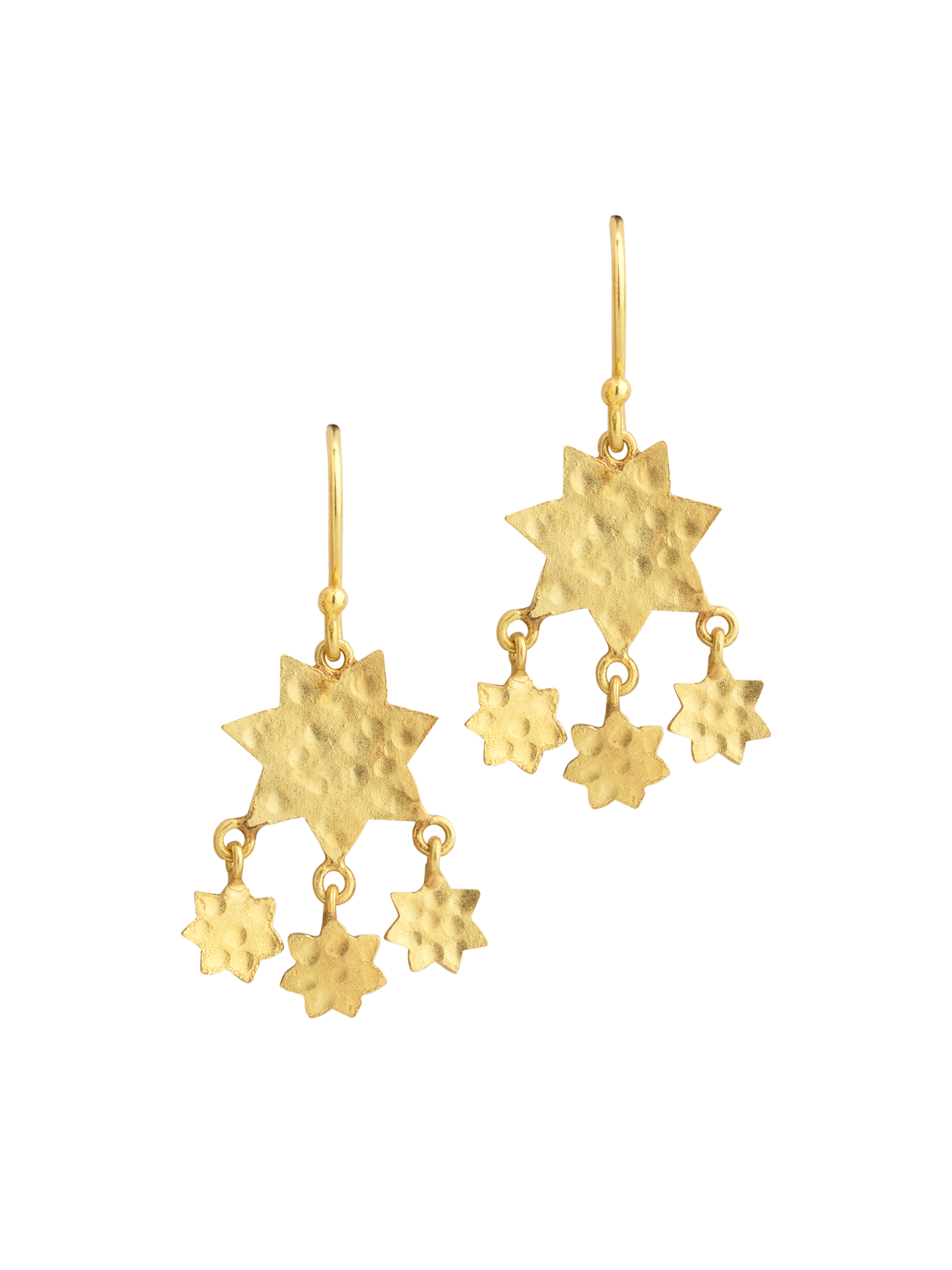 Star cascade earrings