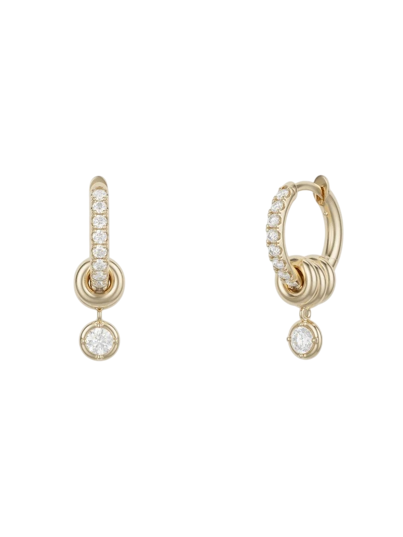 Zahra Pavé YG WD Earrings