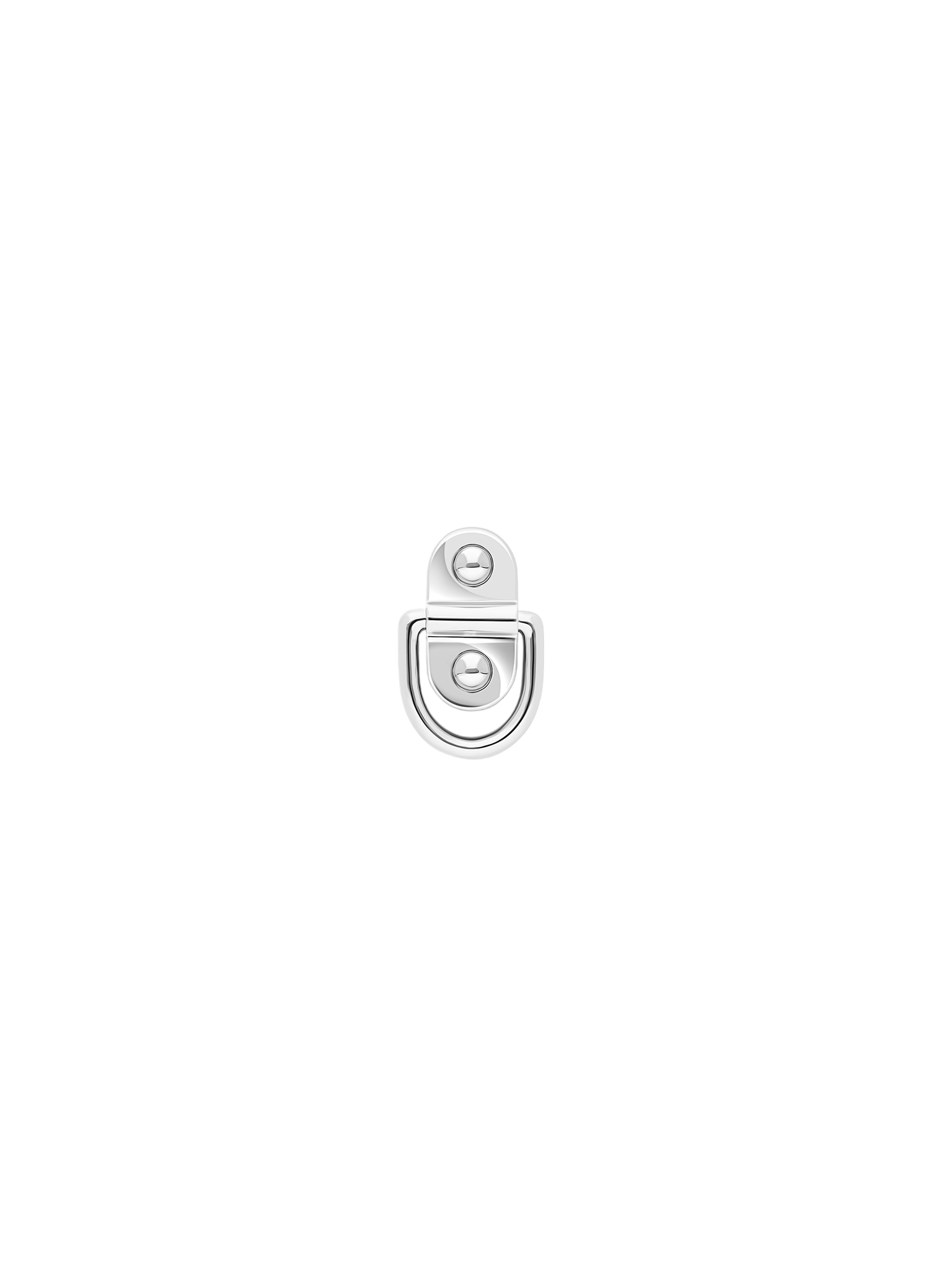 Earring rivet silver
