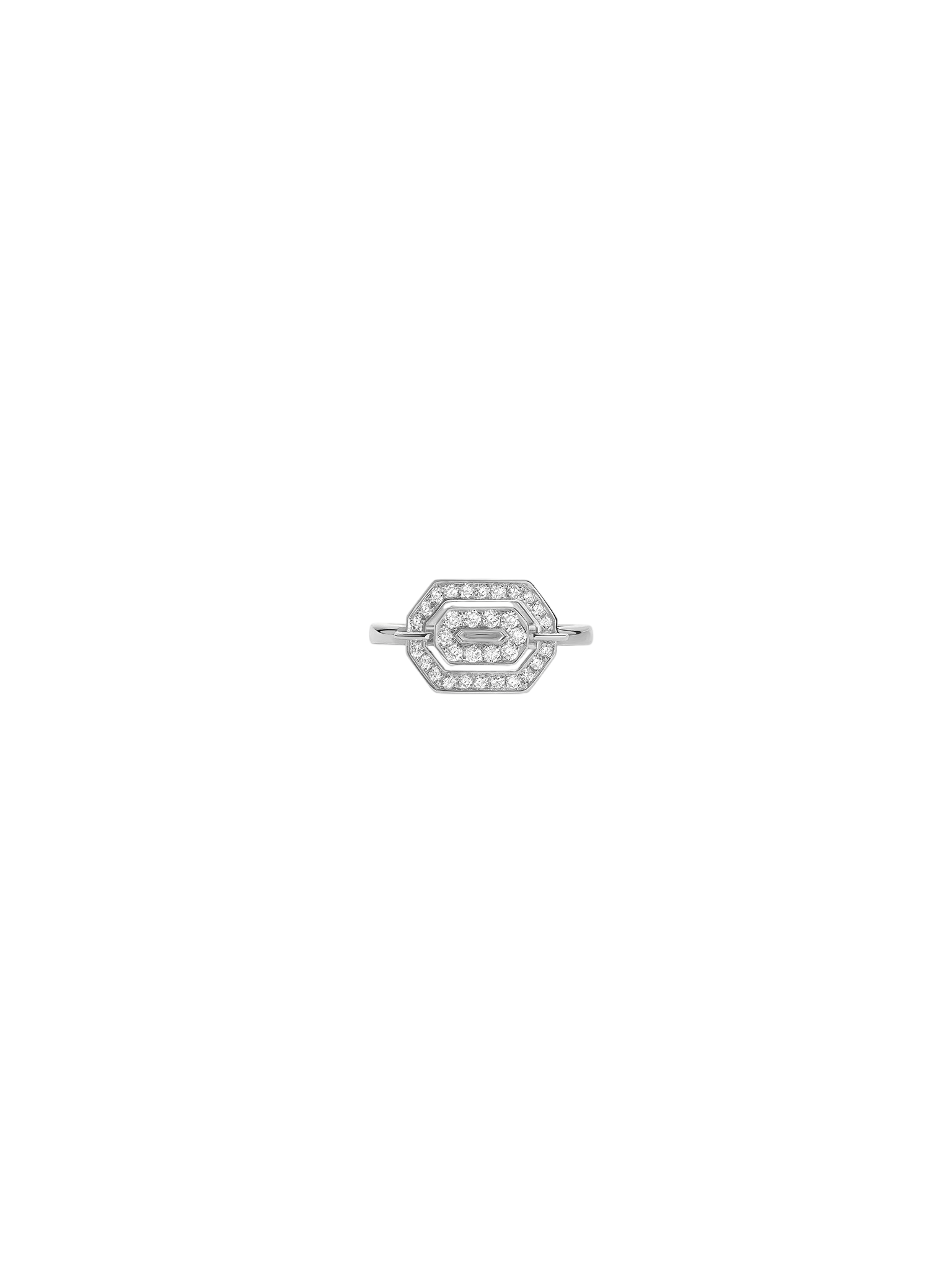 Ring mini my way white gold & diamonds