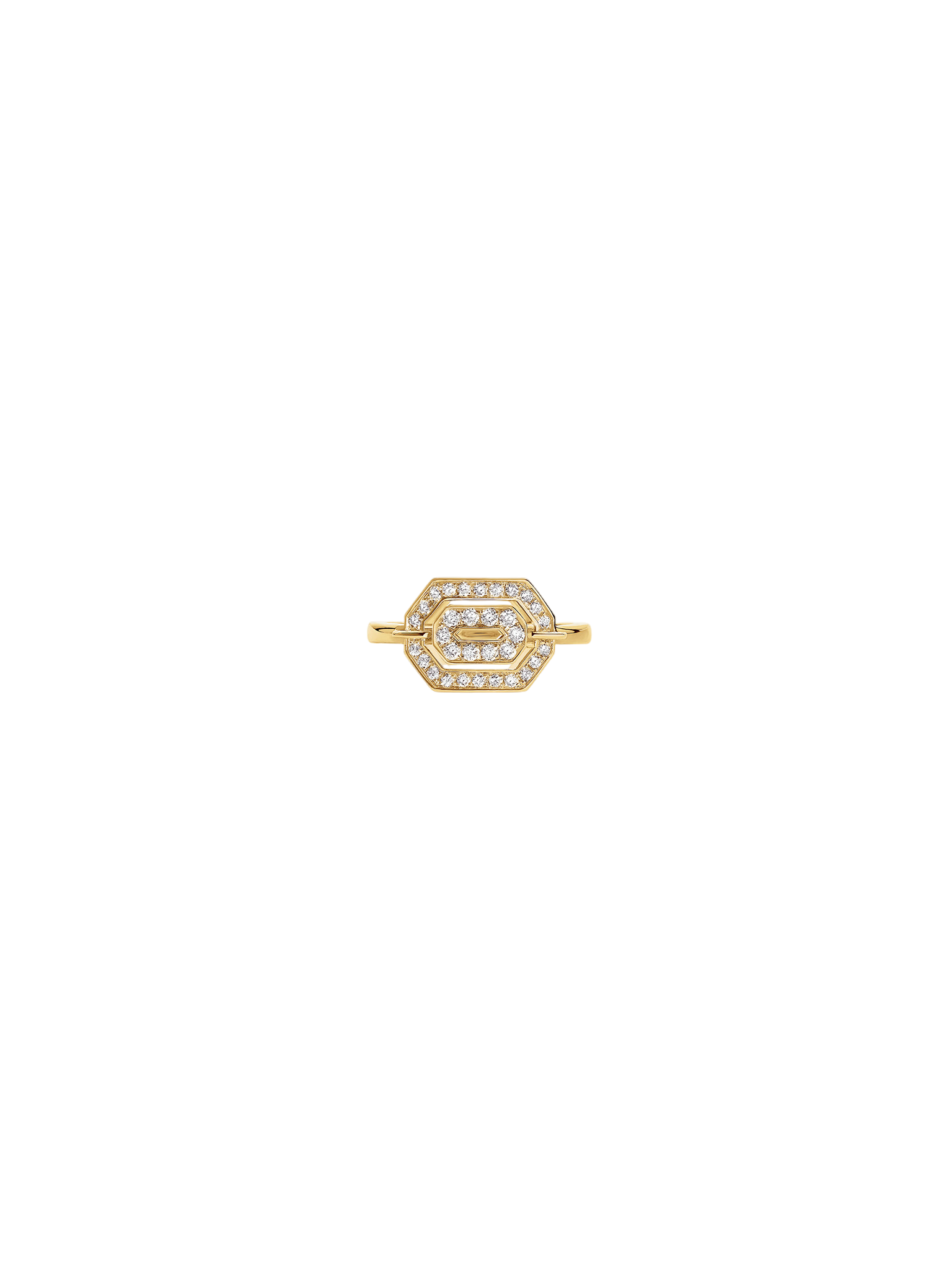 Ring mini my way yellow gold & diamonds