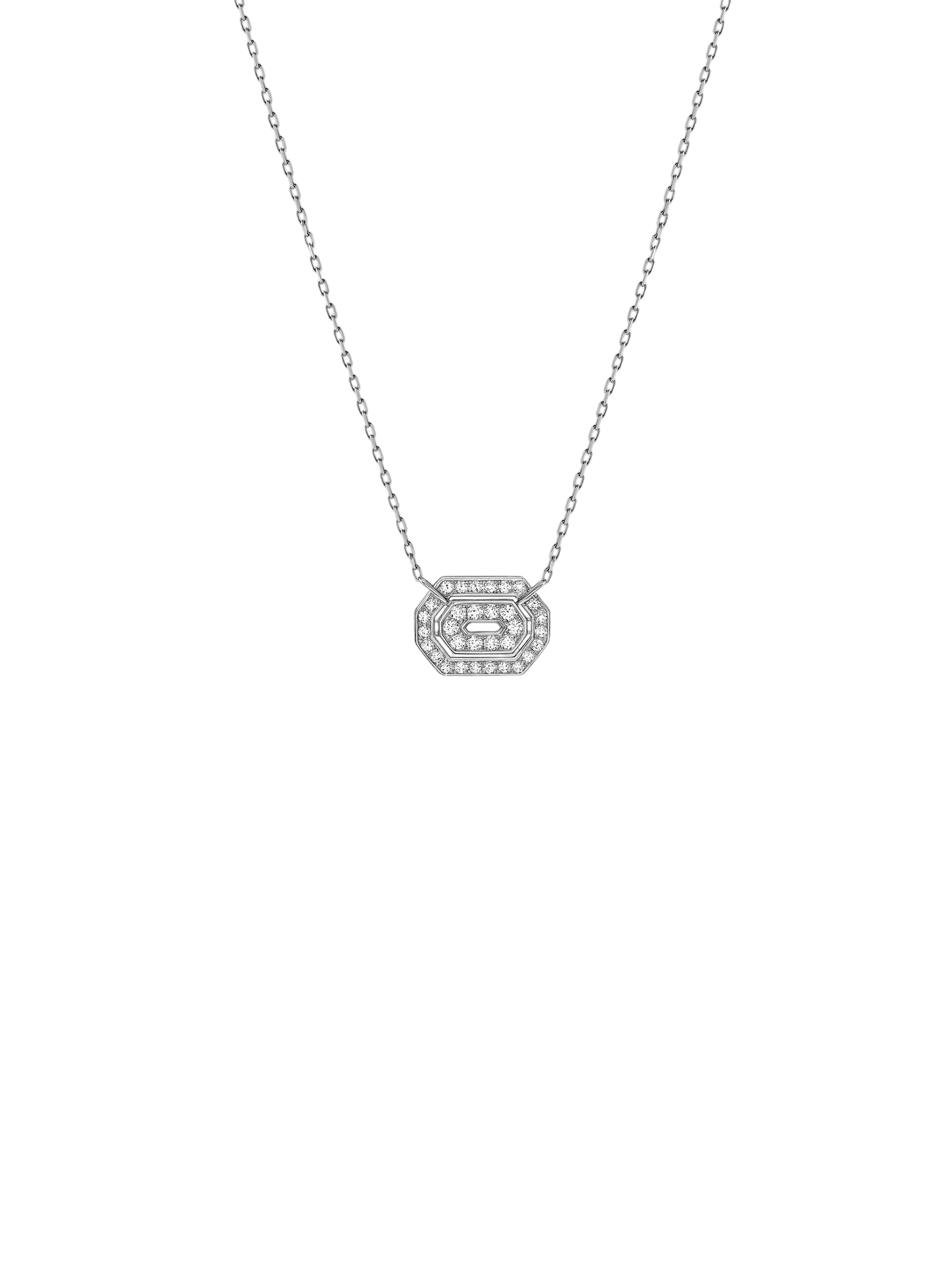 Necklace mini my way white gold & diamonds