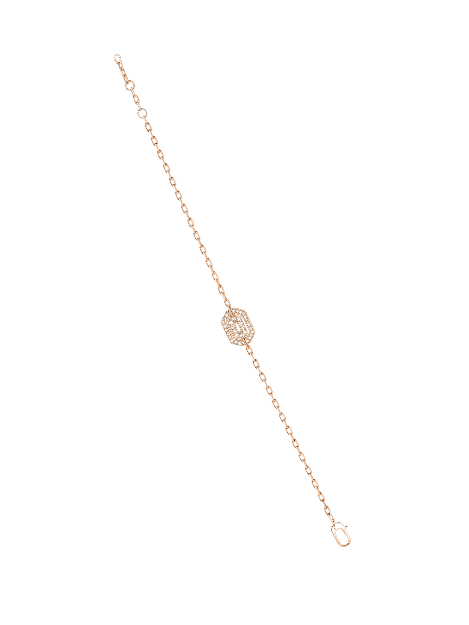 Bracelet mini my way pink gold & diamonds