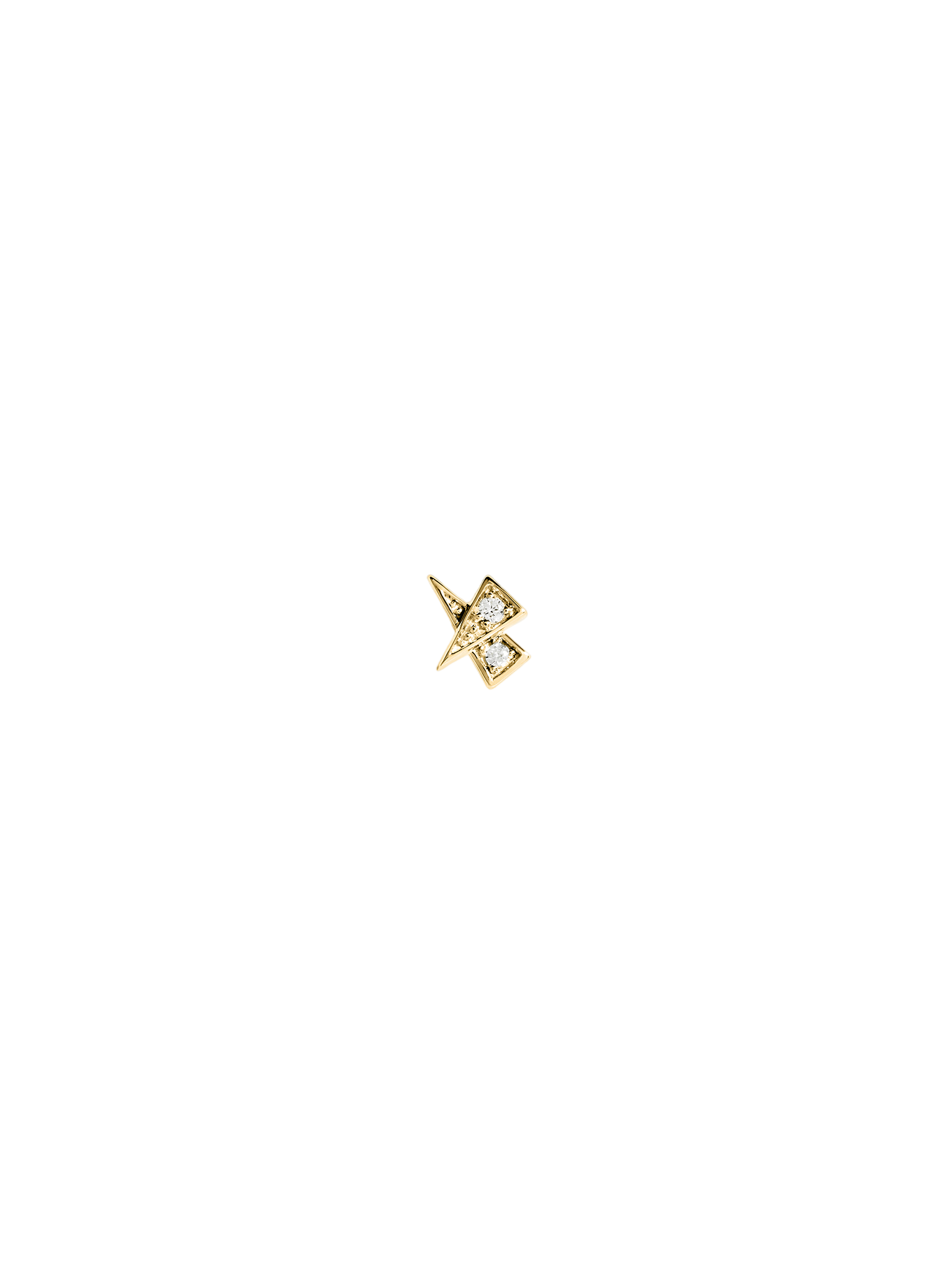 Stud rockaway star yellow gold & diamonds - unit stud
