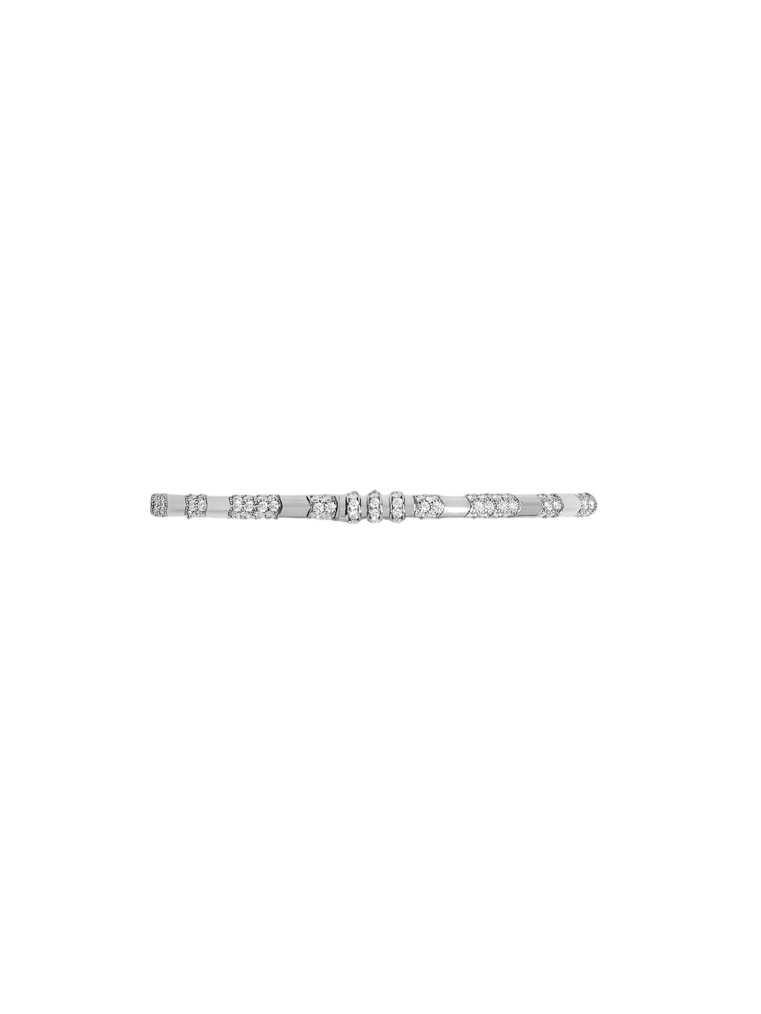 Bracelet mesh reptile 18k white gold & white diamonds  