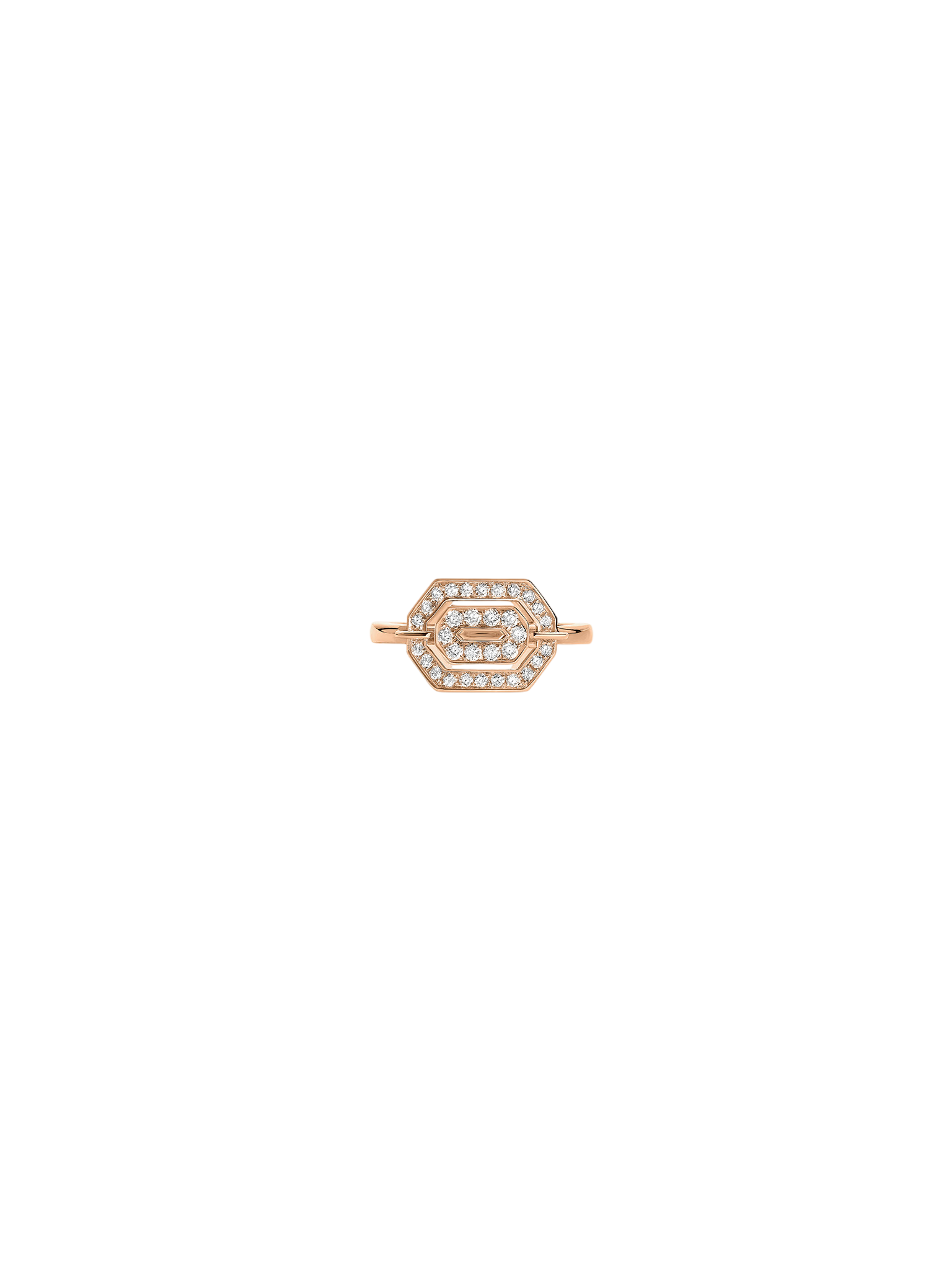 Ring mini my way pink gold & diamonds