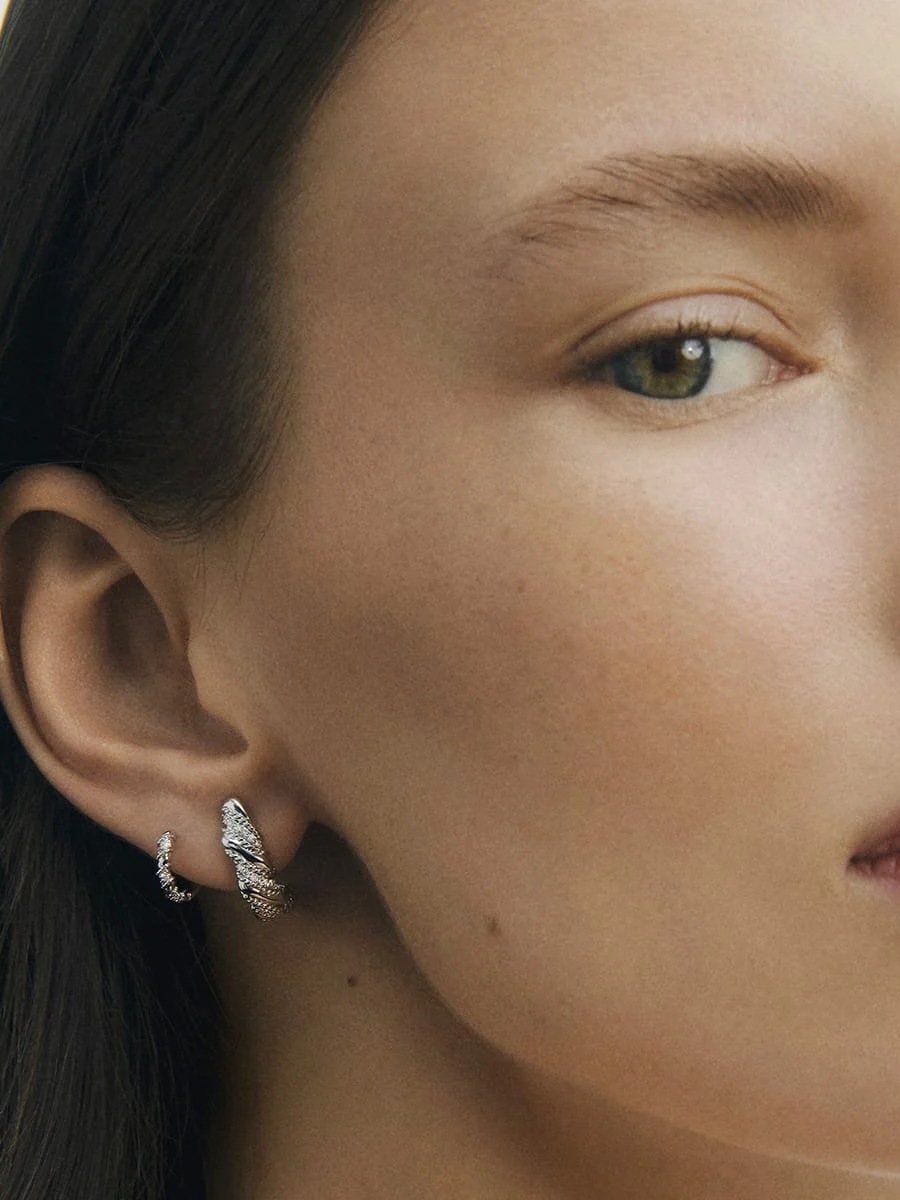 Boucles d'oreilles Twist Or et diamants