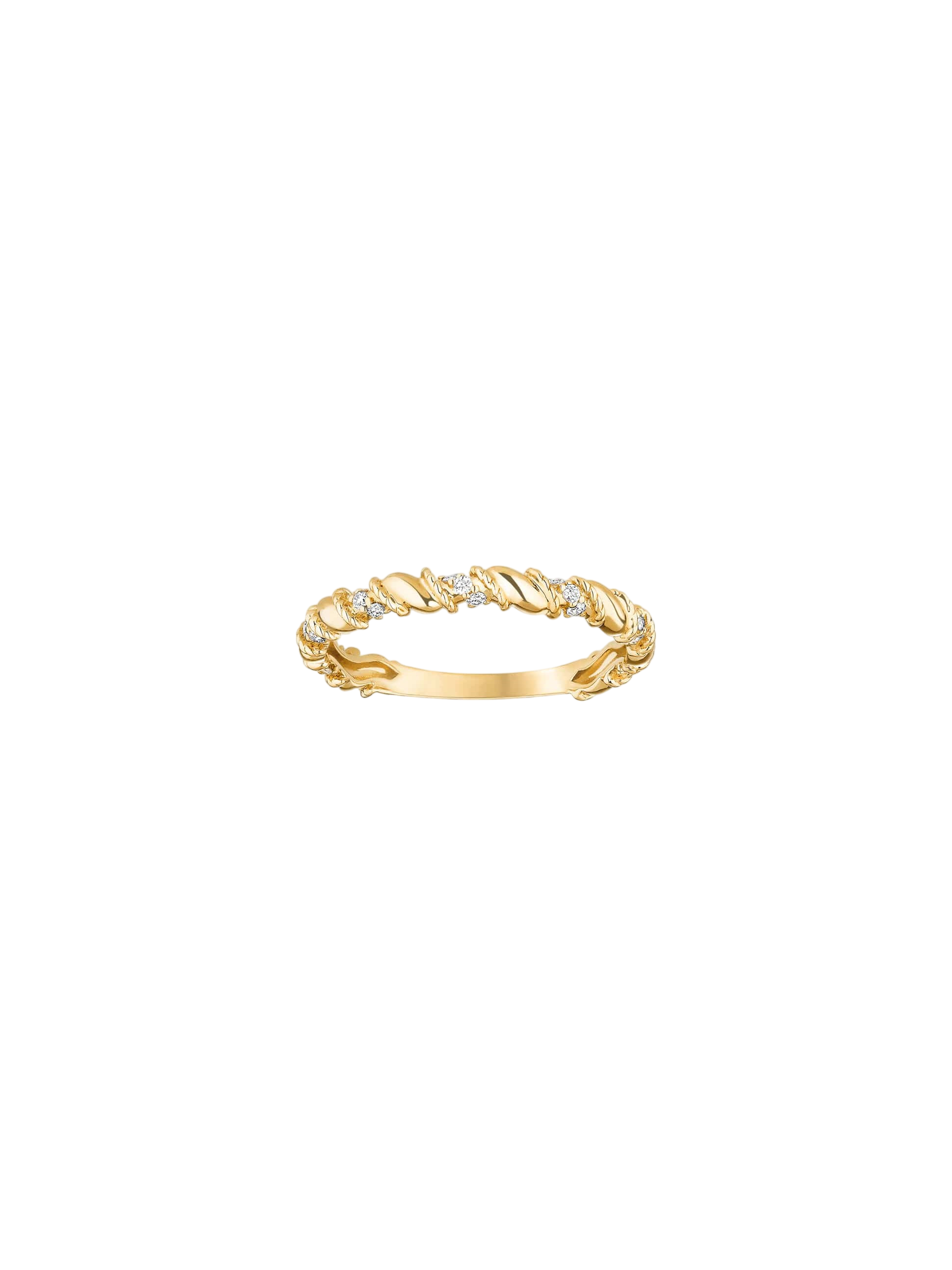 Bague Twist Petit modèle Or et diamants photo