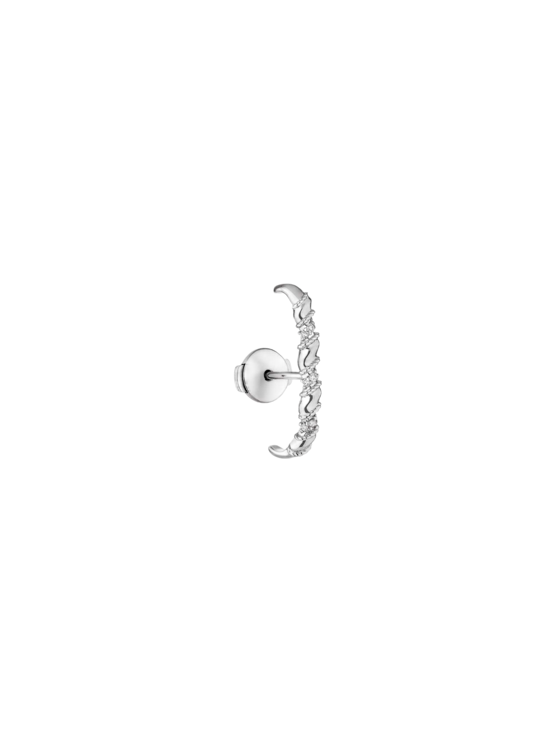 Boucle unique Twist Or et diamants photo