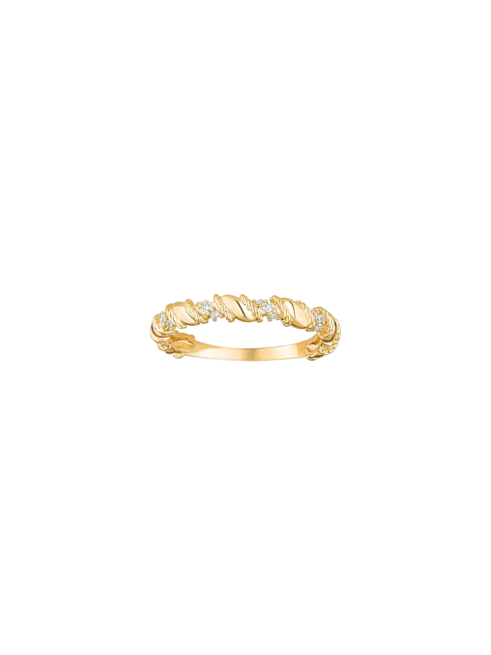 Bague Twist Moyen modèle Or et diamants photo