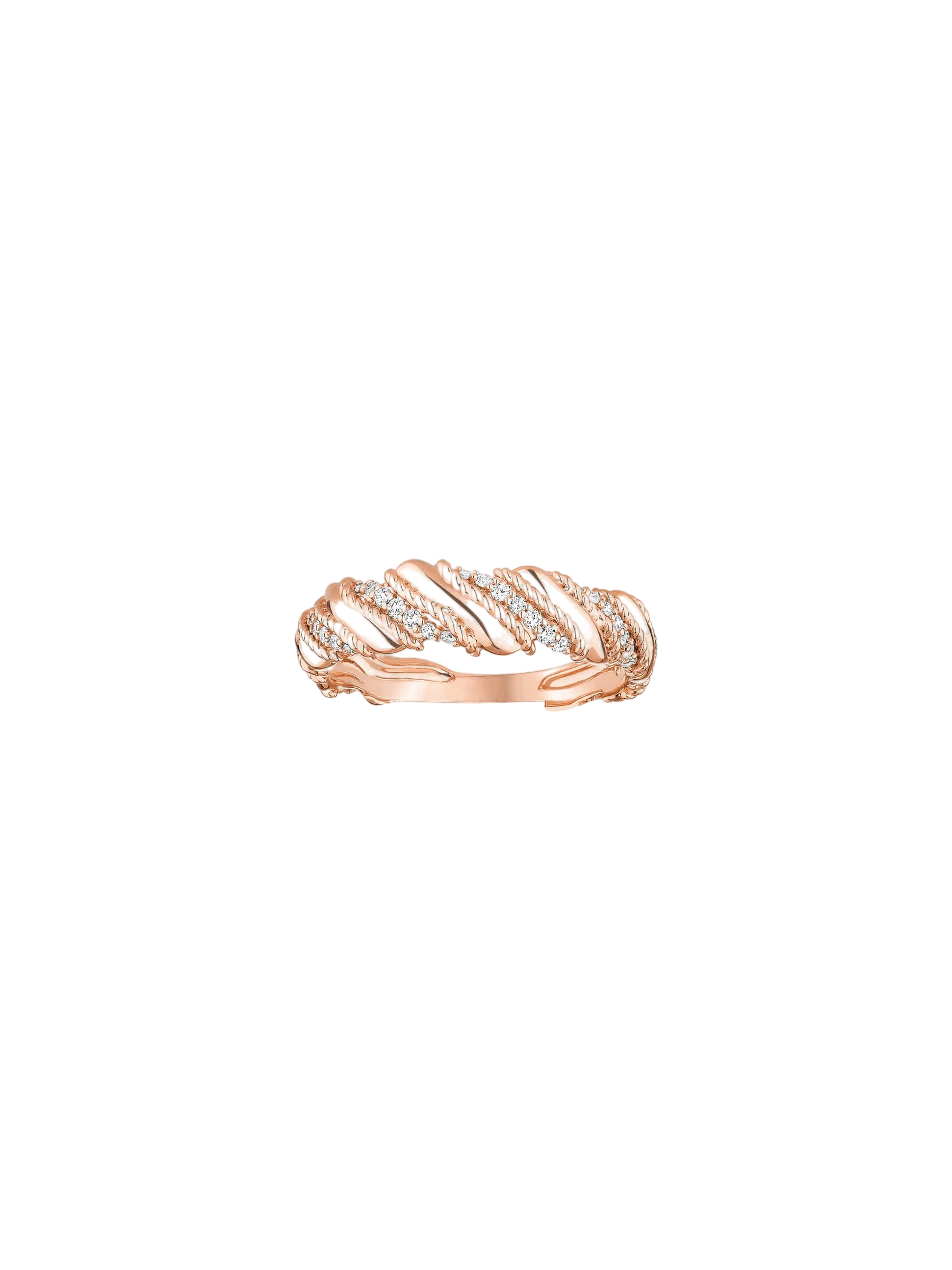 Bague Twist Grand modèle Or et diamants photo