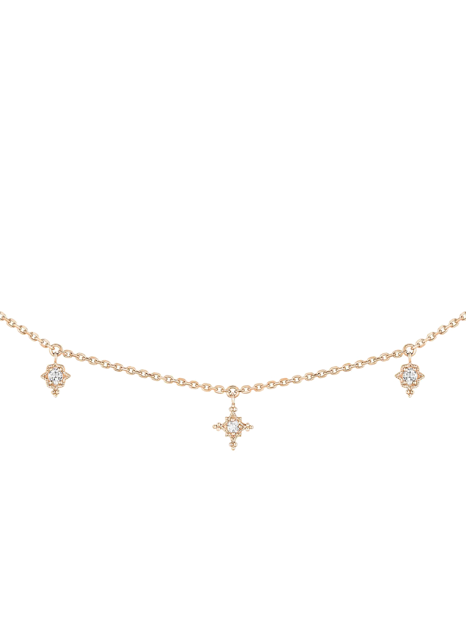 Stella necklace rose gold by Stone Paris