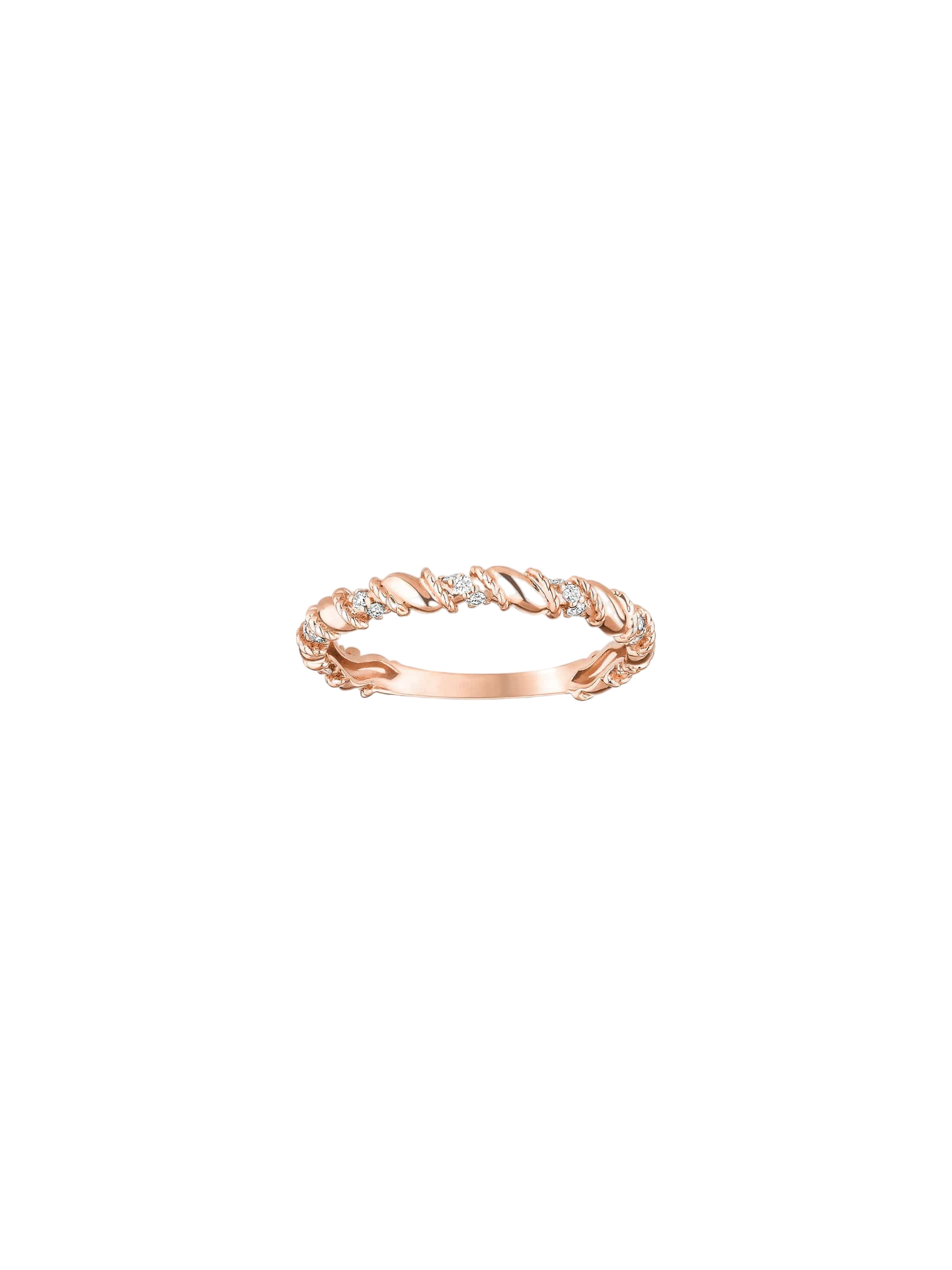 Bague Twist Petit modèle Or et diamants photo