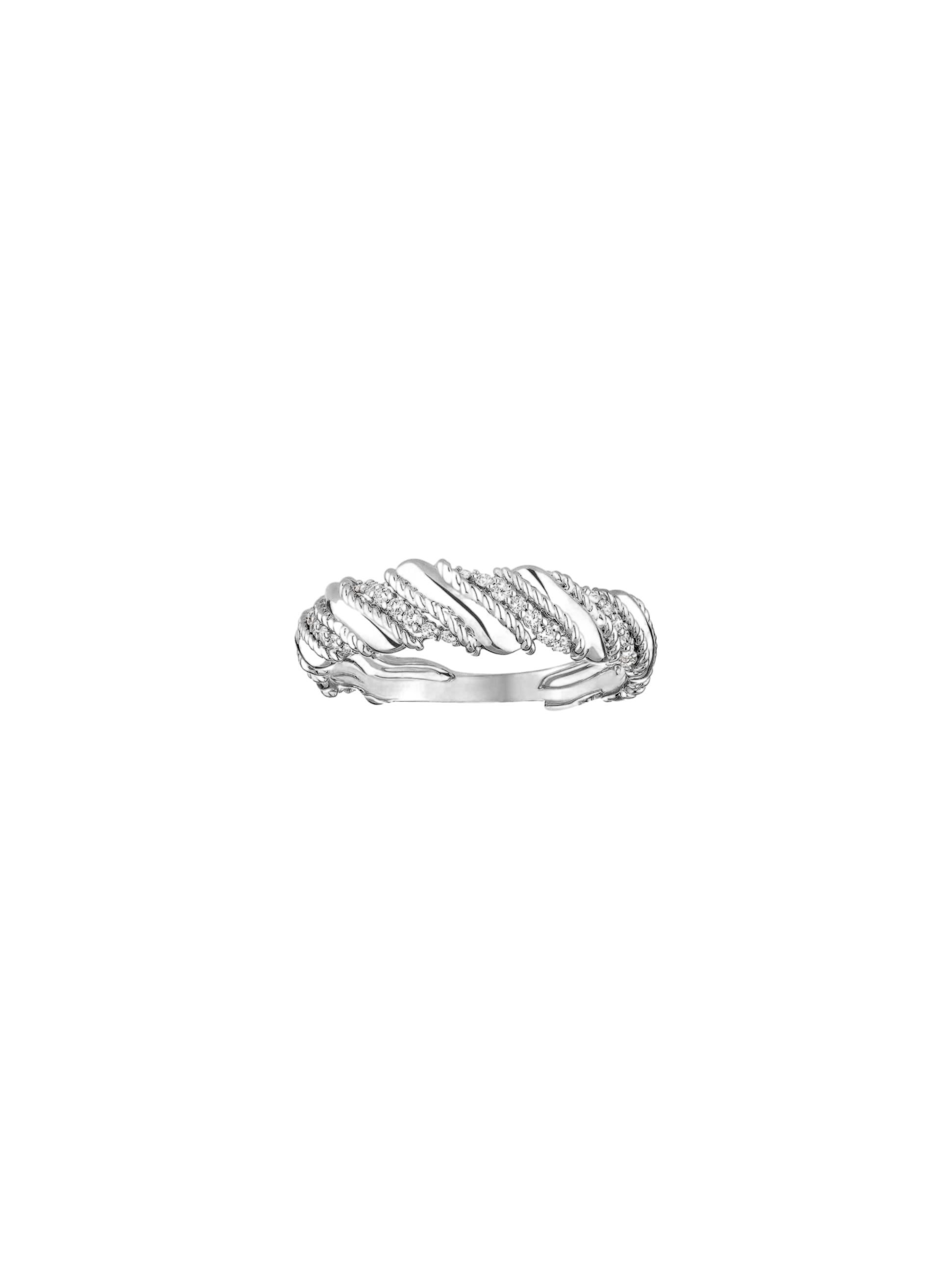 Bague Twist Grand modèle Or et diamants photo