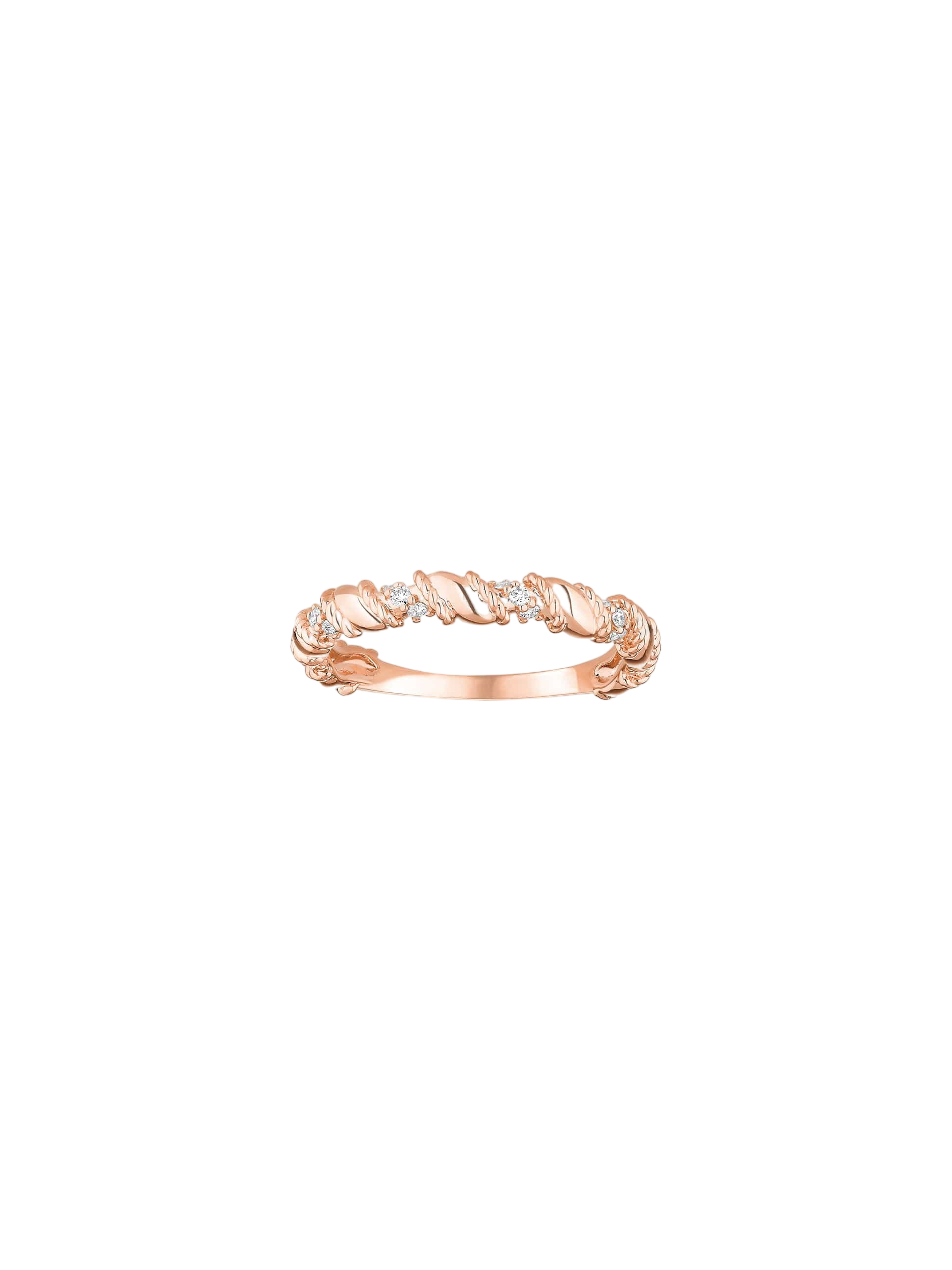 Bague Twist Moyen modèle Or et diamants photo
