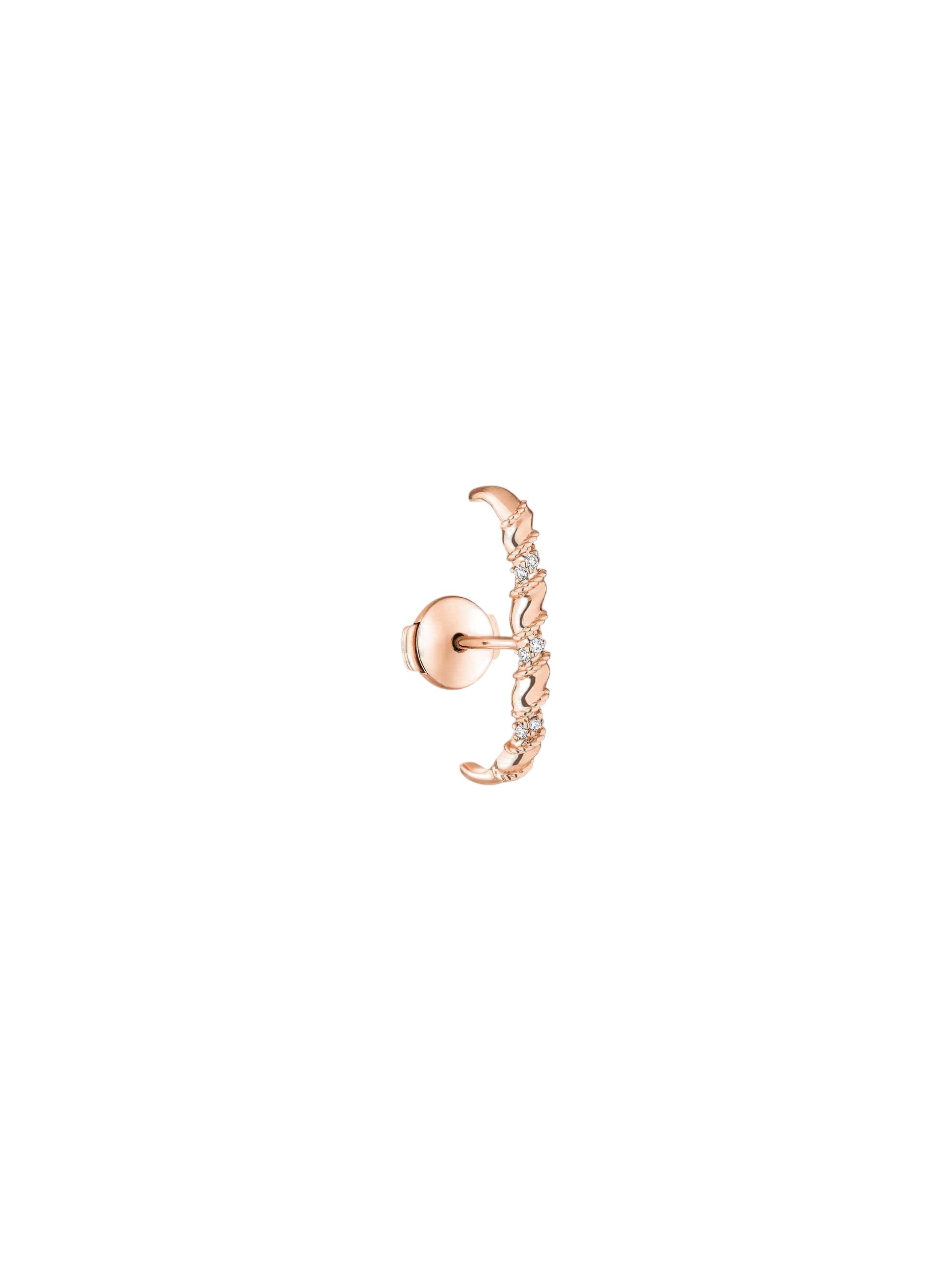 Boucle unique Twist Or et diamants photo