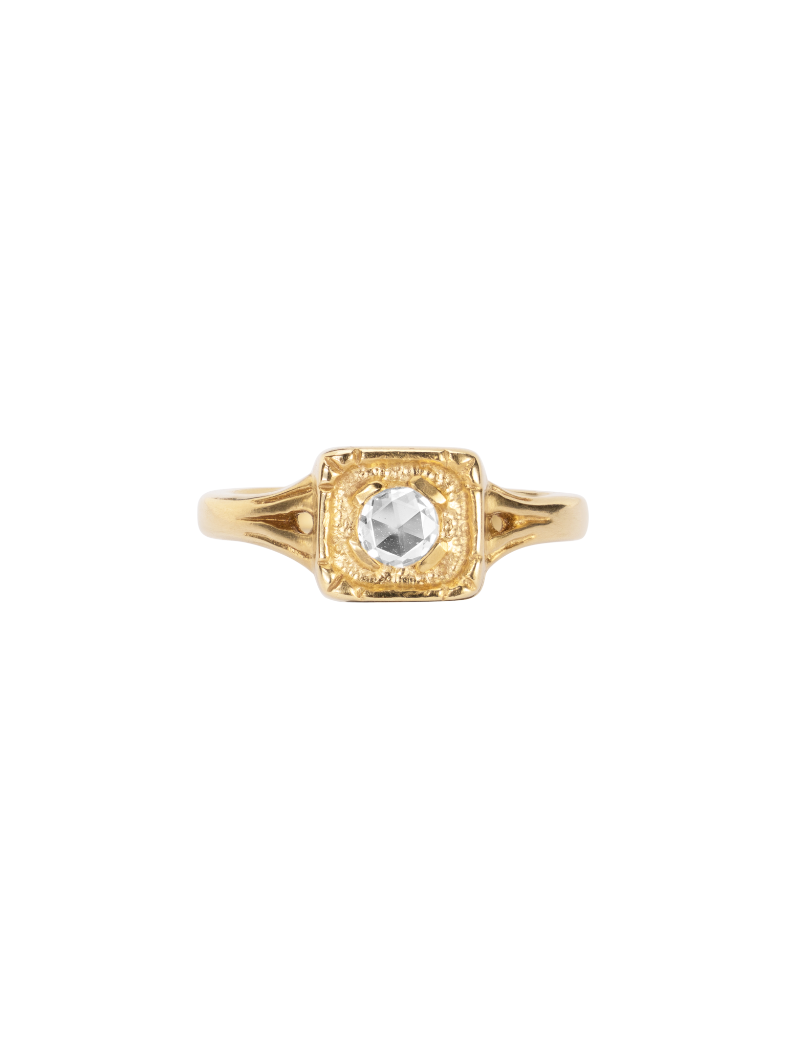 Chamber diamond ring
