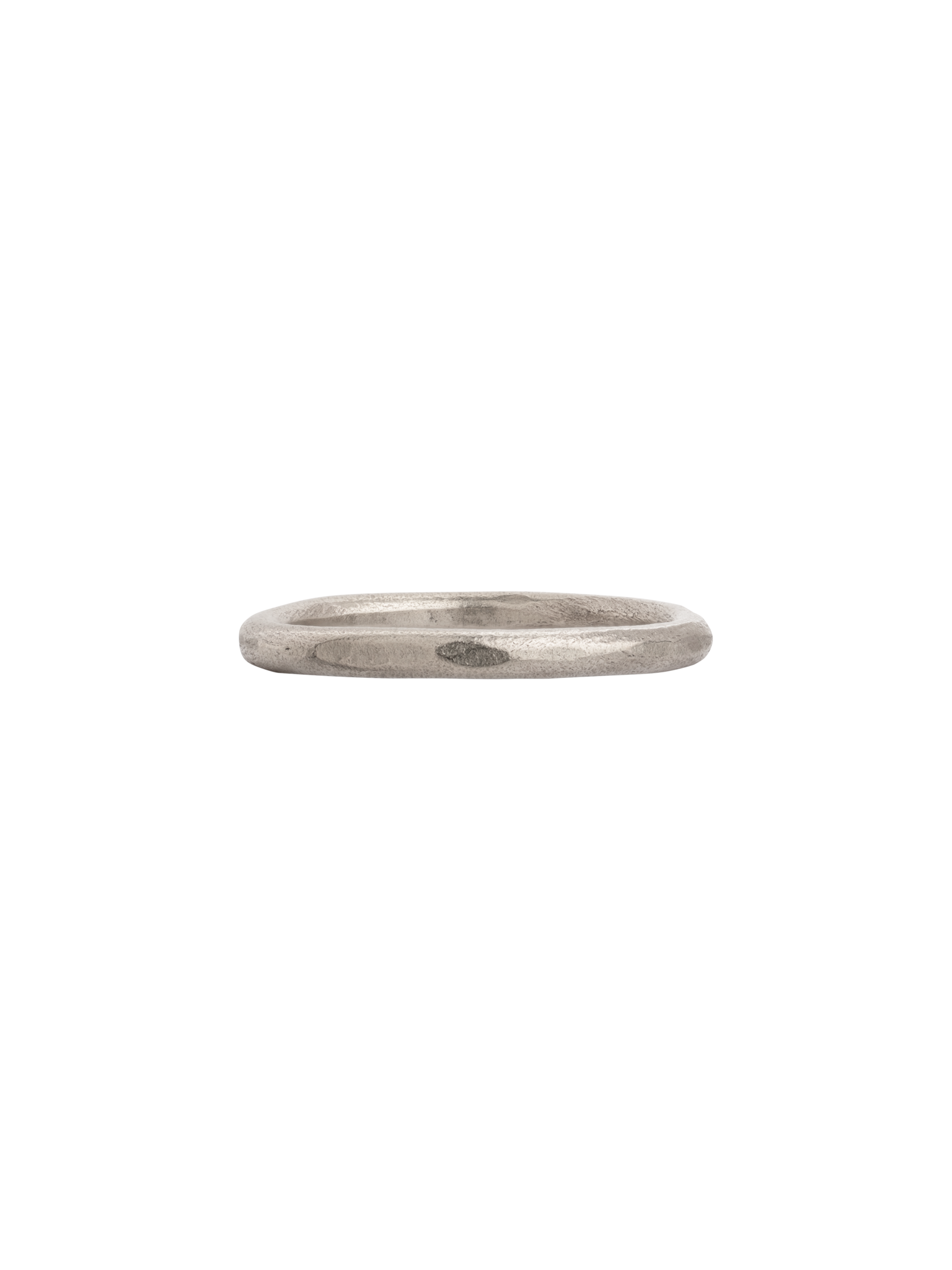 9ct white gold plain wedding band 2mm wide