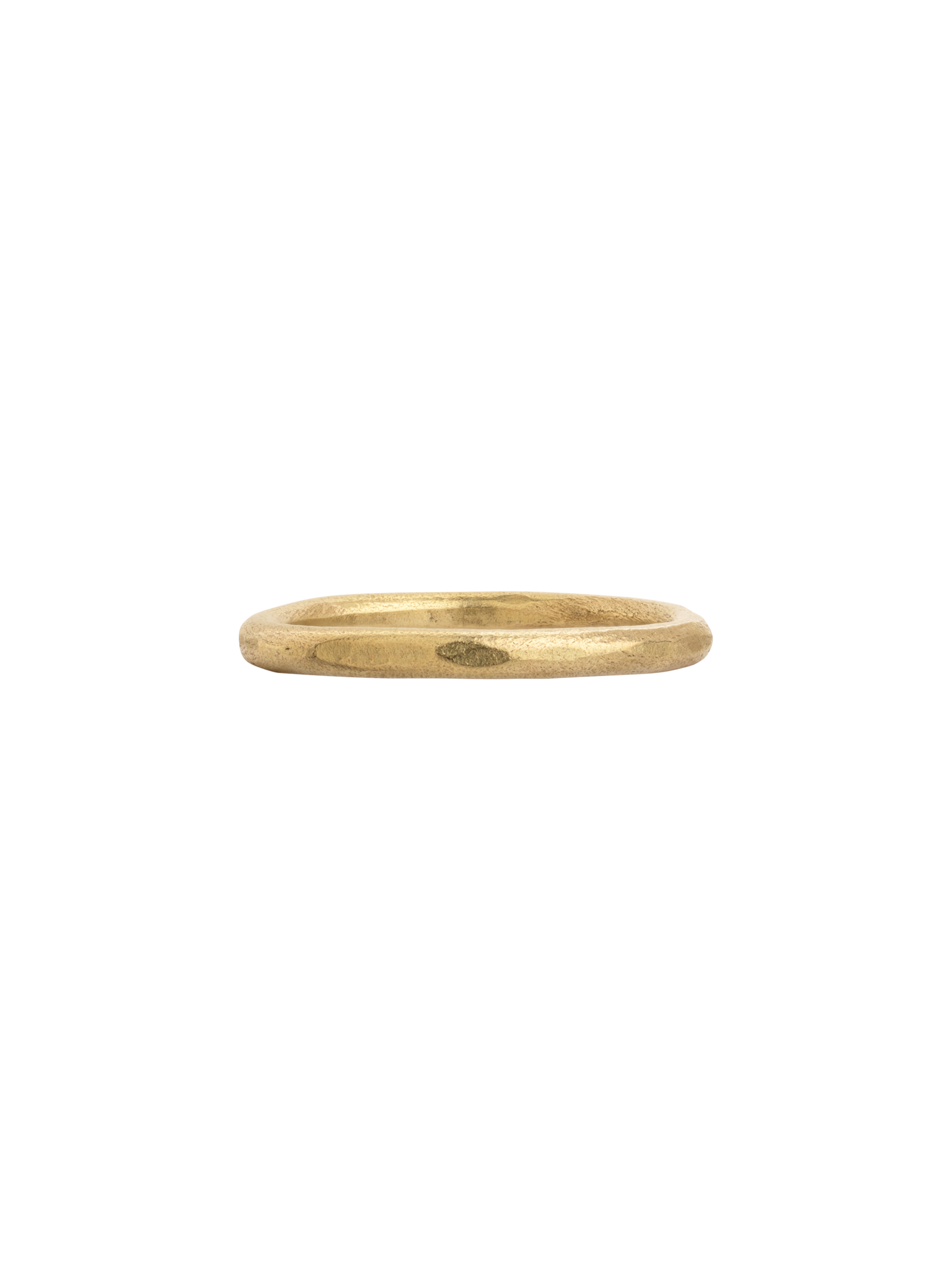 18ct yellow gold plain wedding band 2mm wide