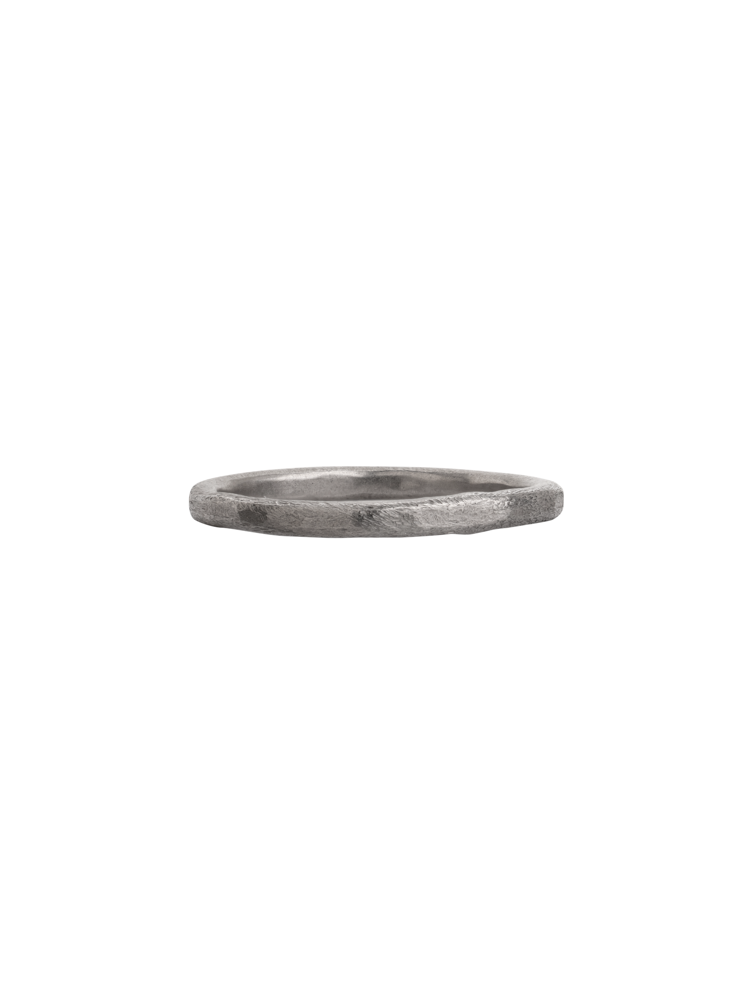18ct white gold plain wedding band 2mm wide