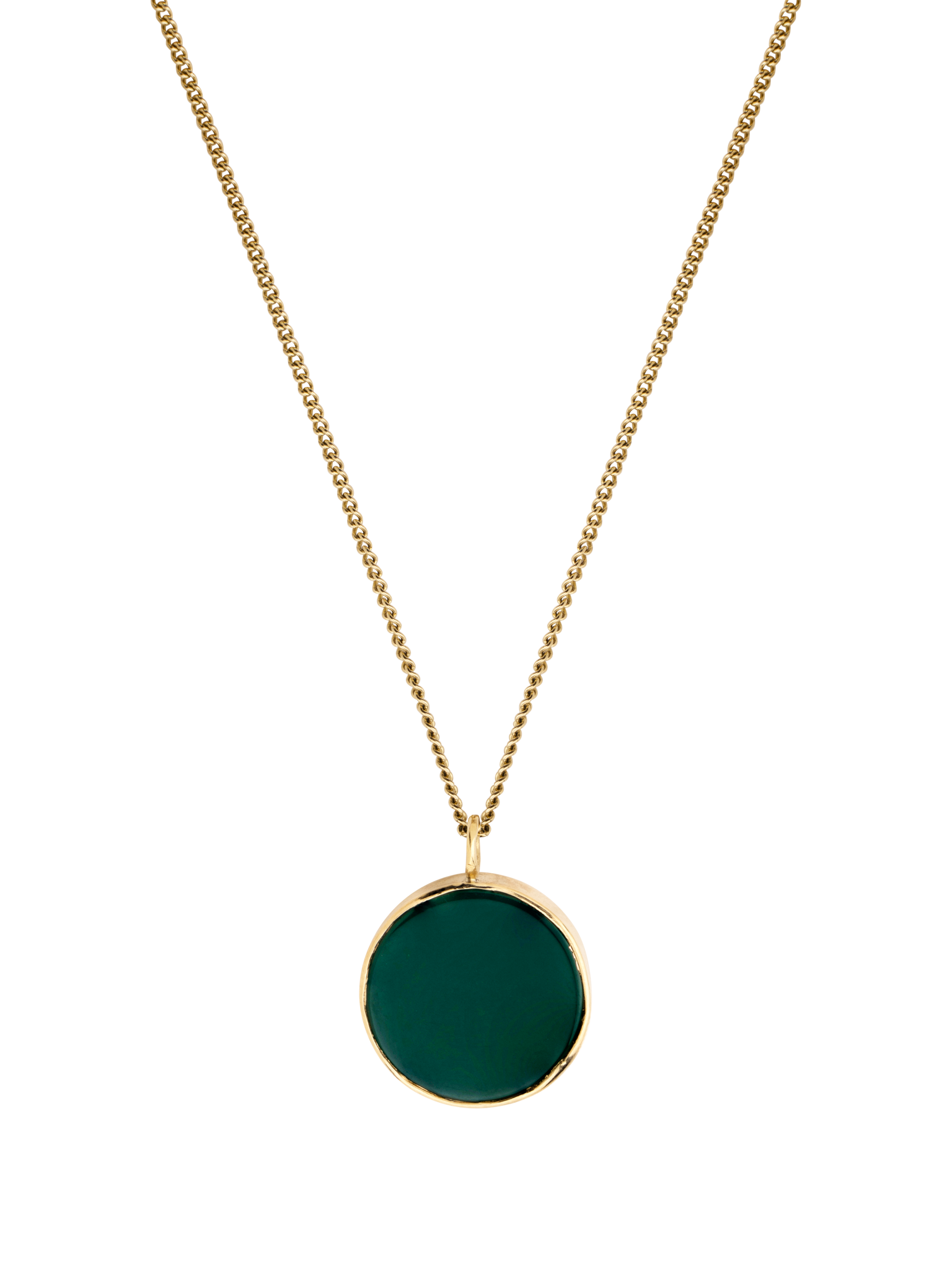 Large stellar green necklace 