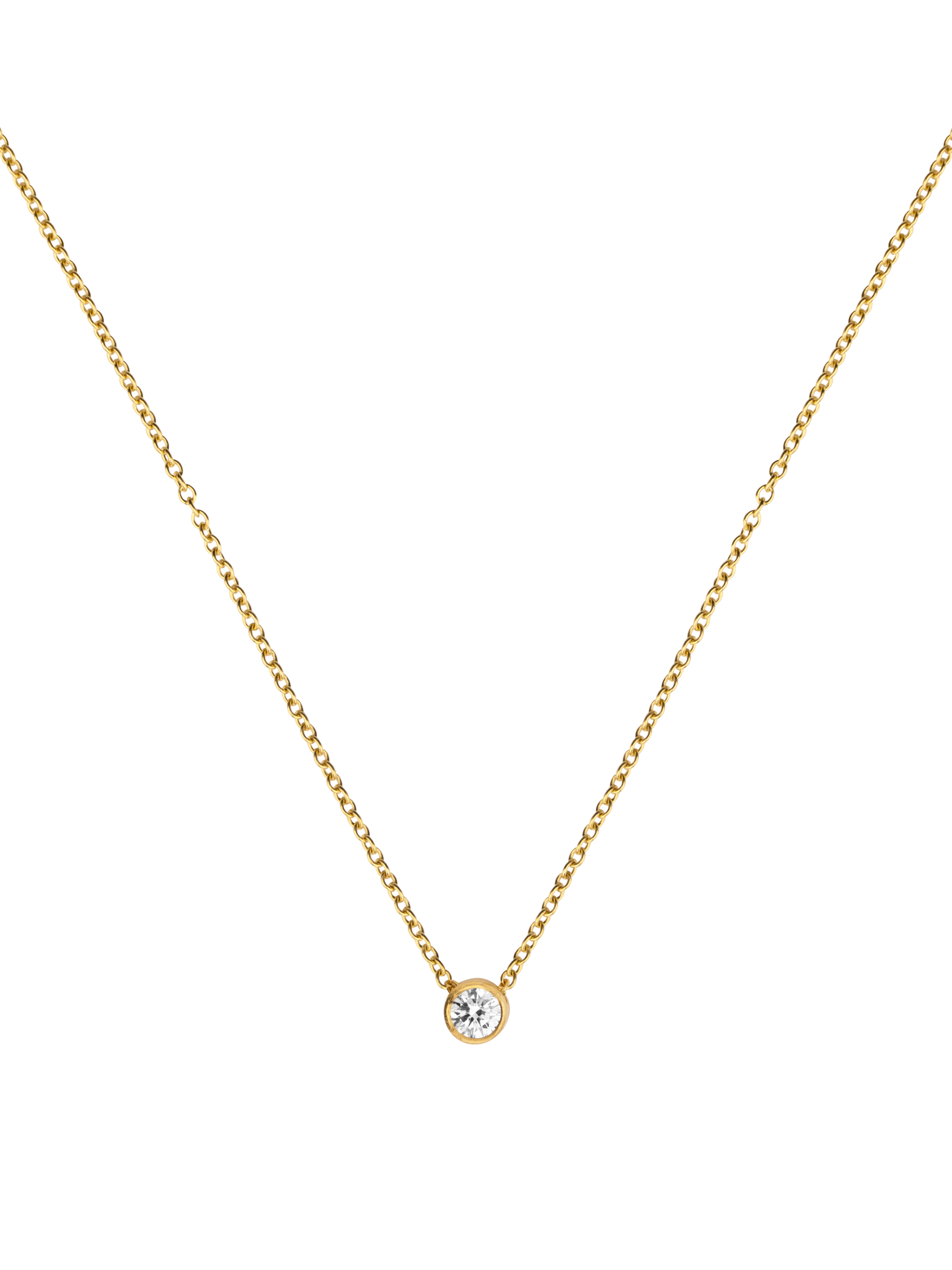 Diamond on a chain necklace