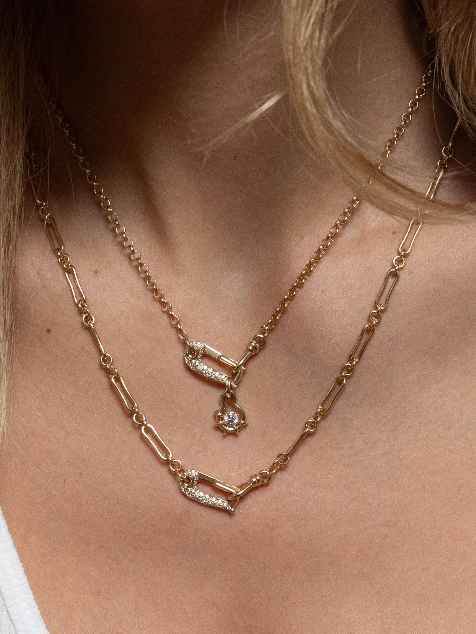 Diamond Lock It Rolo Chain