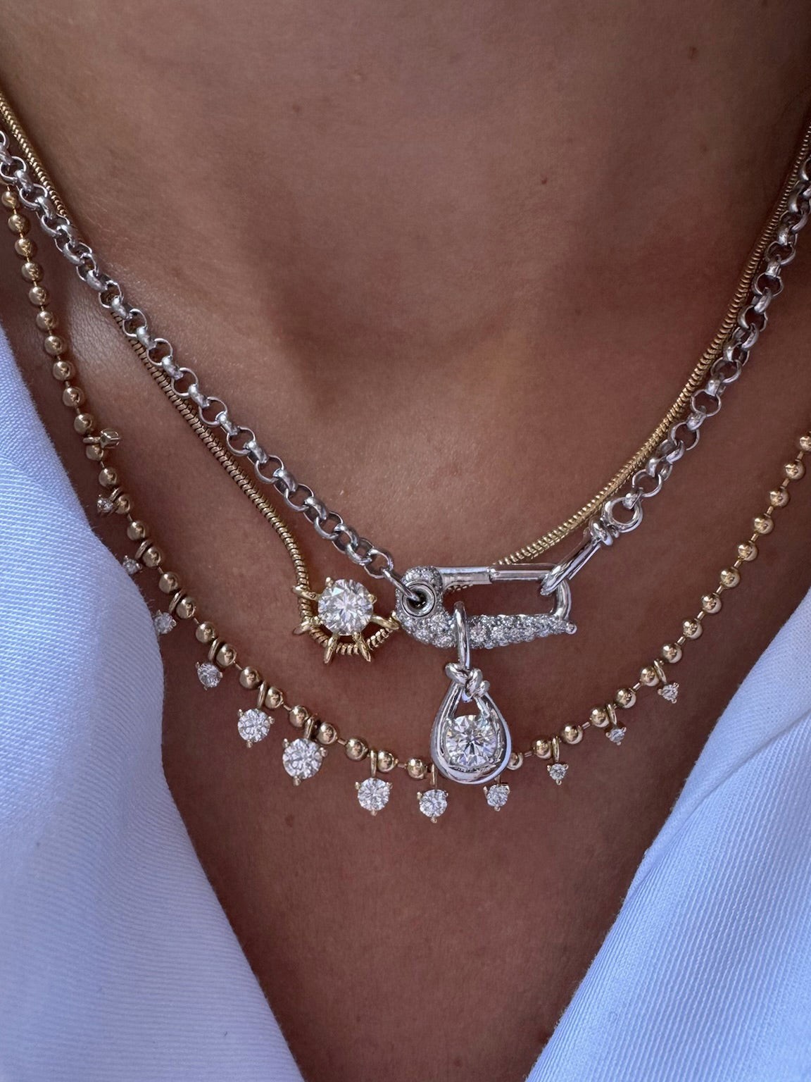 Diamond Lock It Rolo Chain