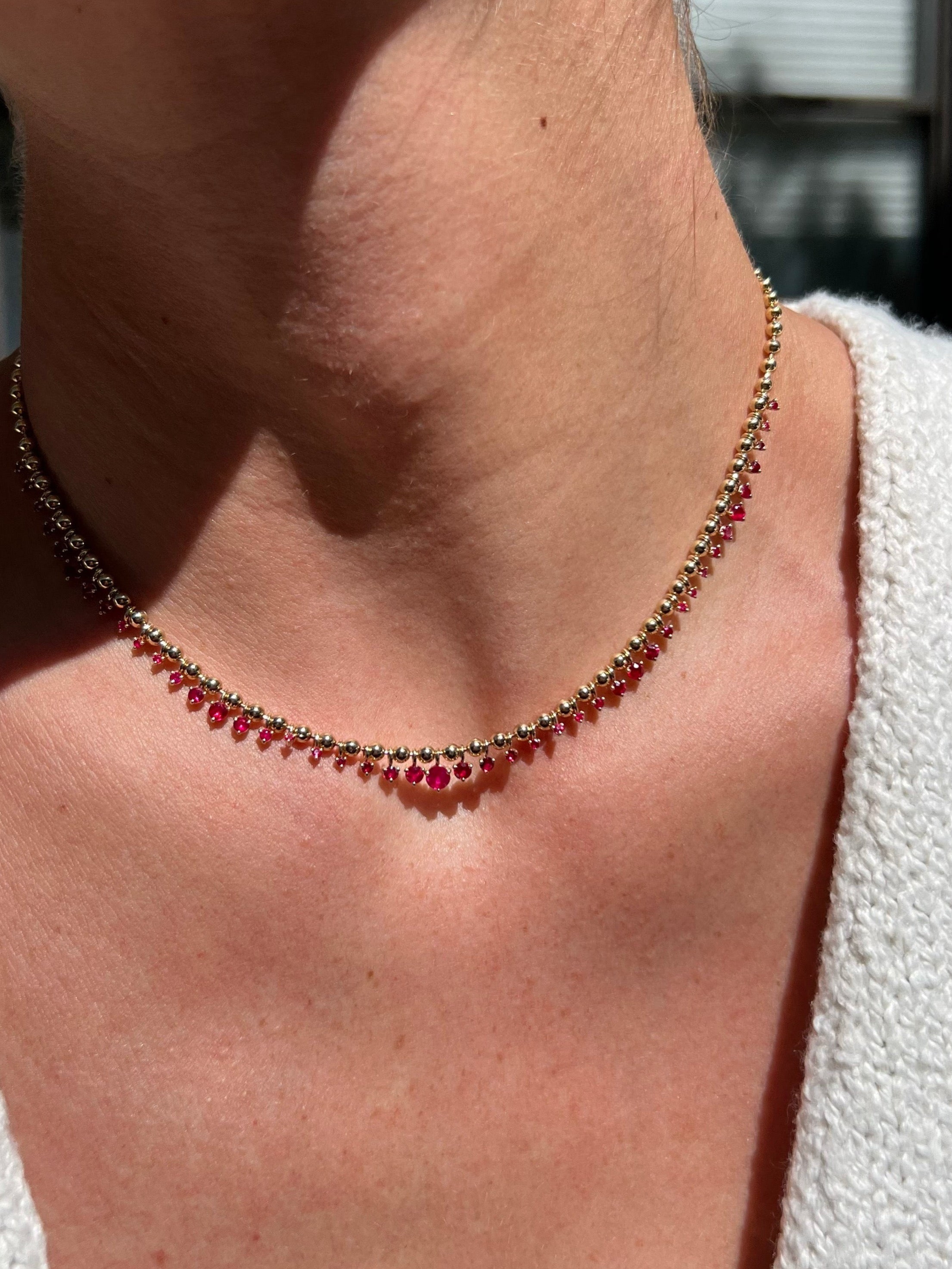 Kin Necklace with Rubies