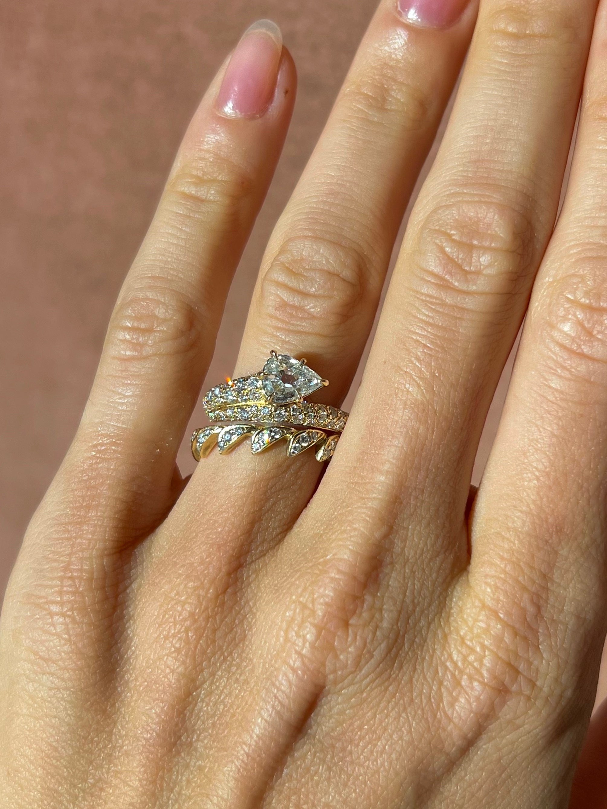 Diamond Boa Ring