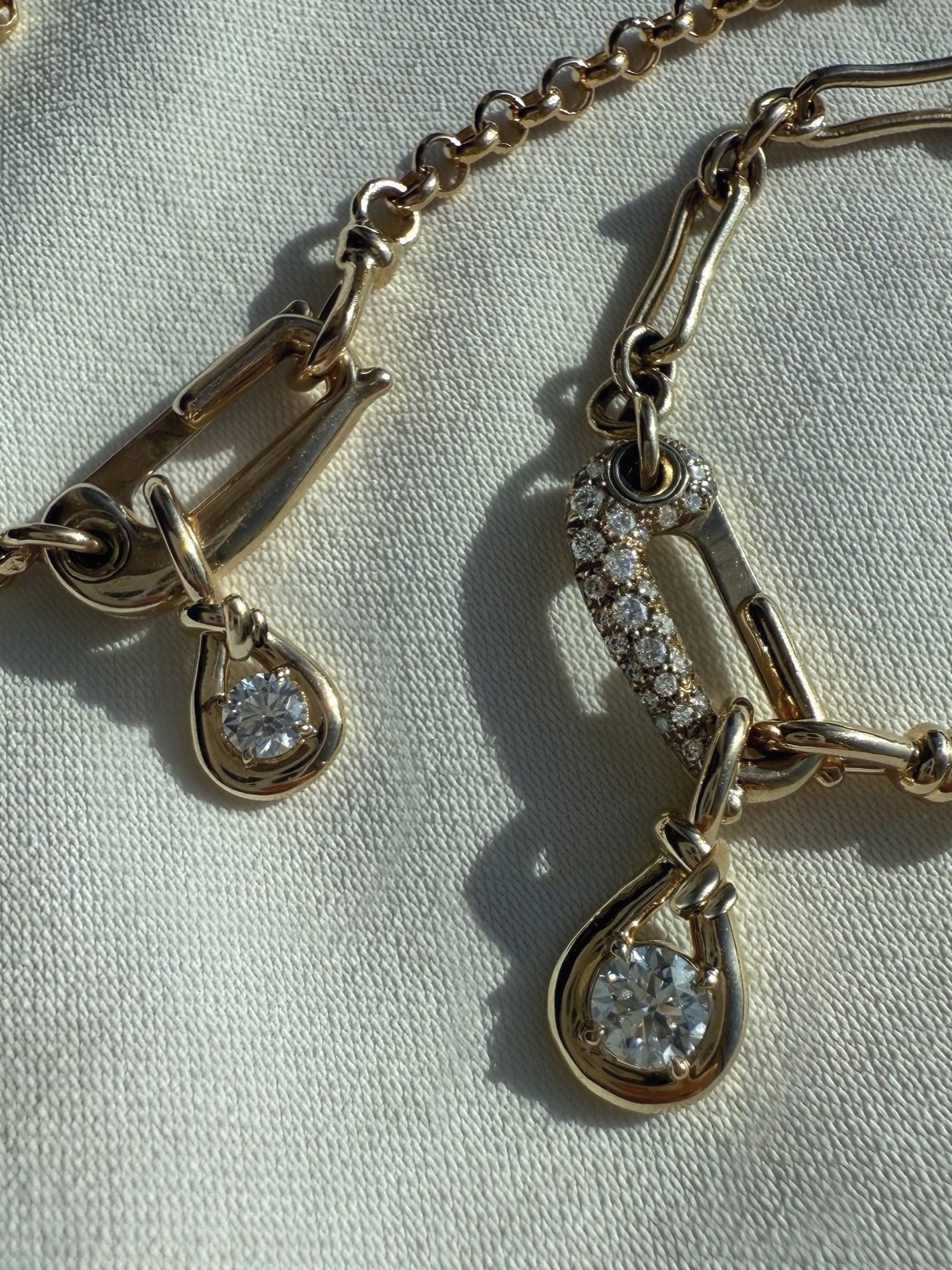 Diamond Lock It Bone Chain