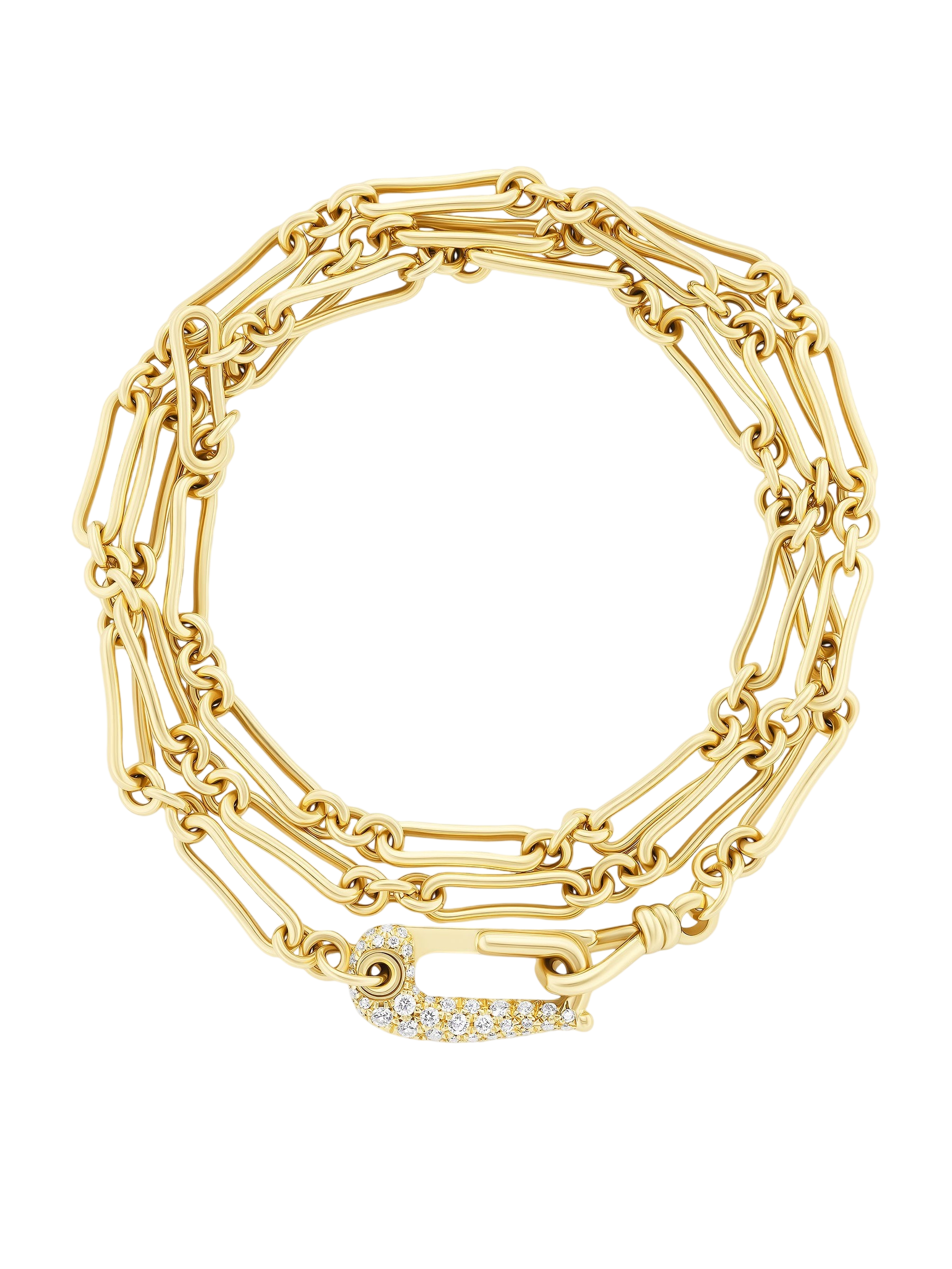 Diamond Lock It Bone Chain
