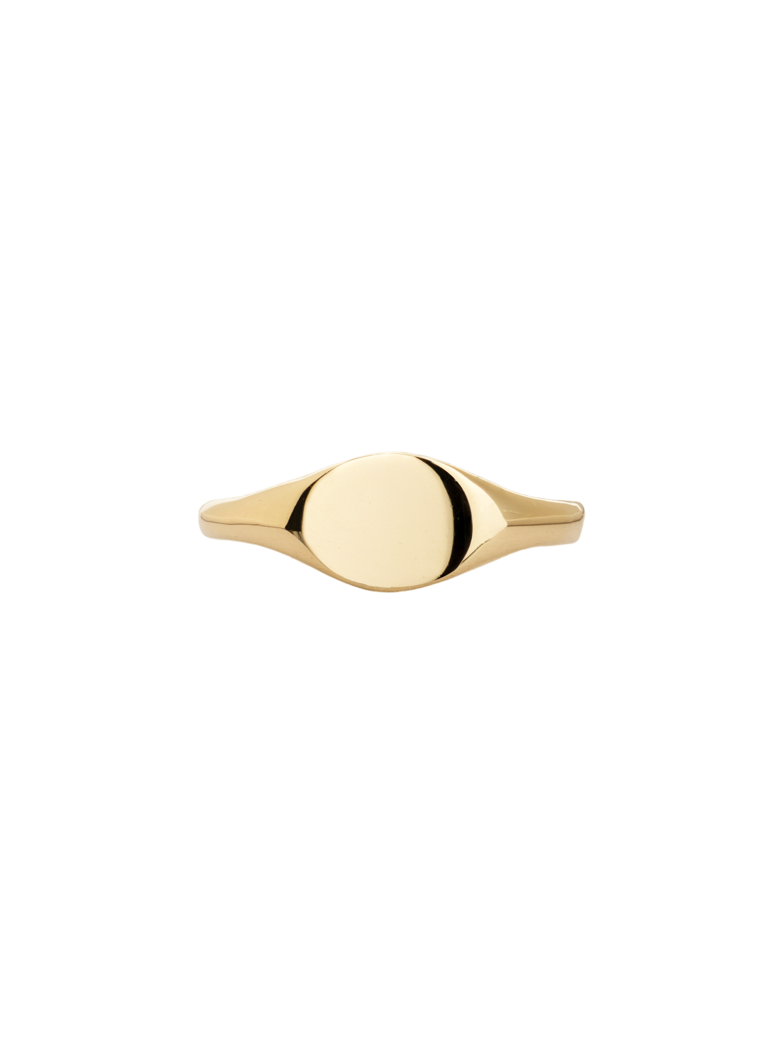 18ct Gold classic oval signet ring