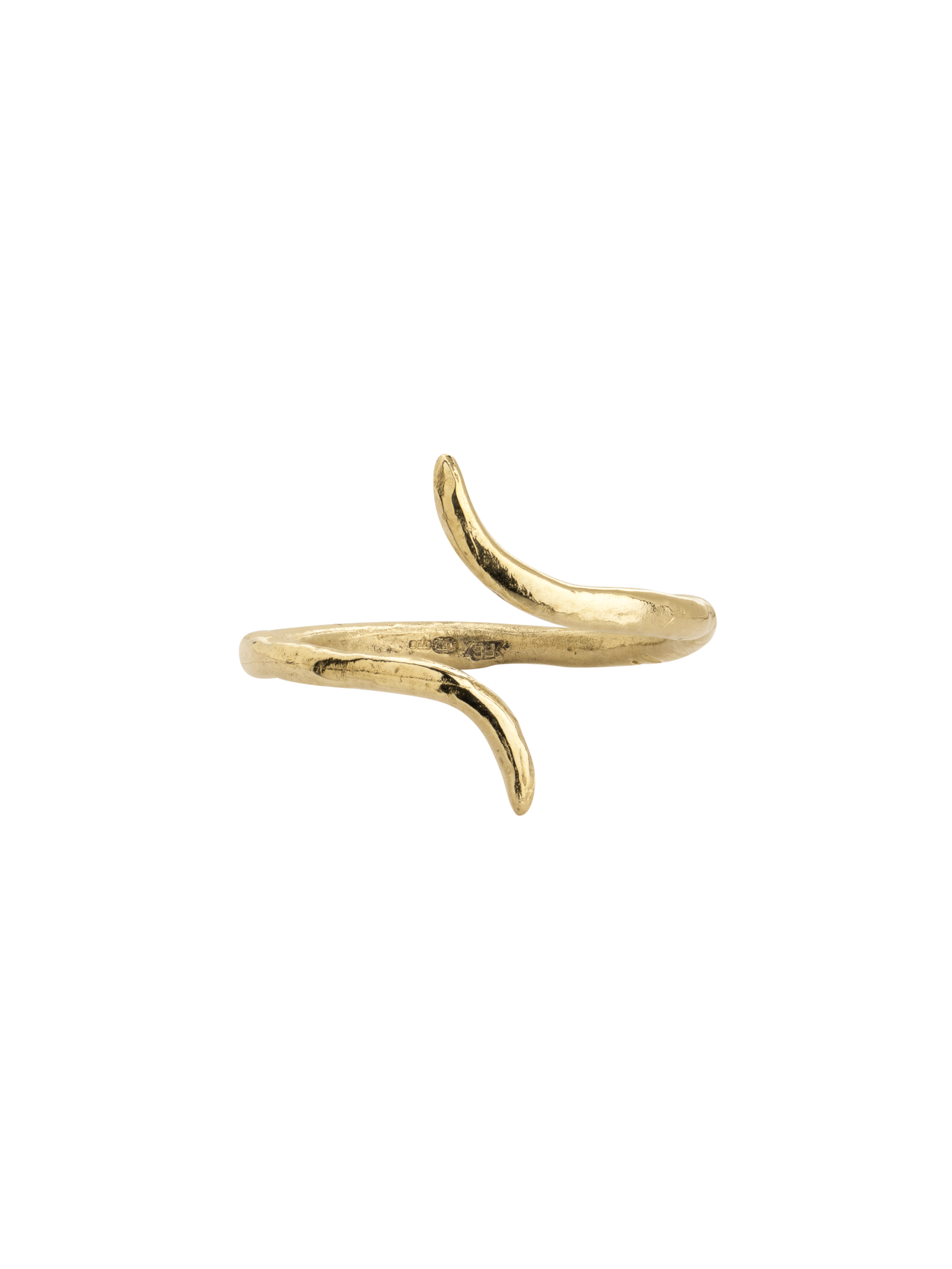9ct Gold split eclipse open ring