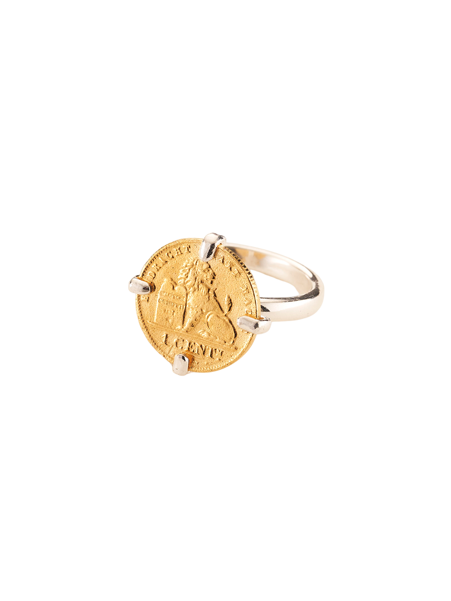 Ring with coin