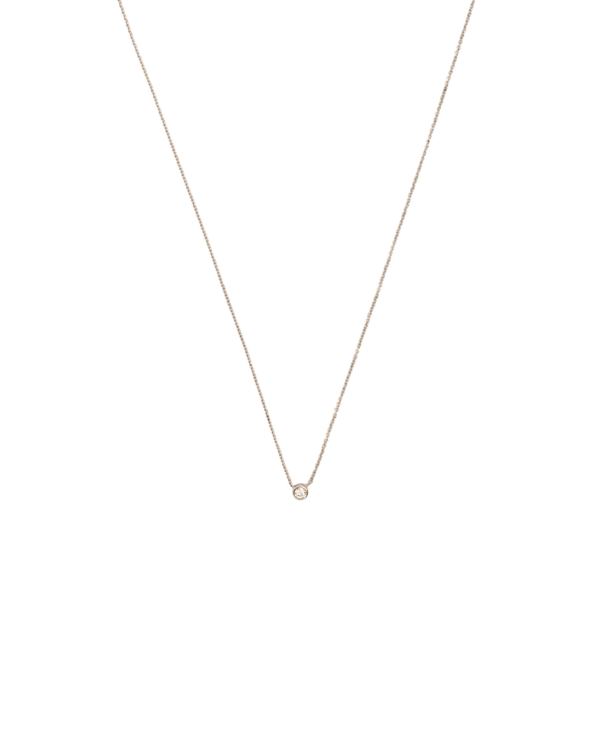 Necklace with white diamond in 18 ct. gold