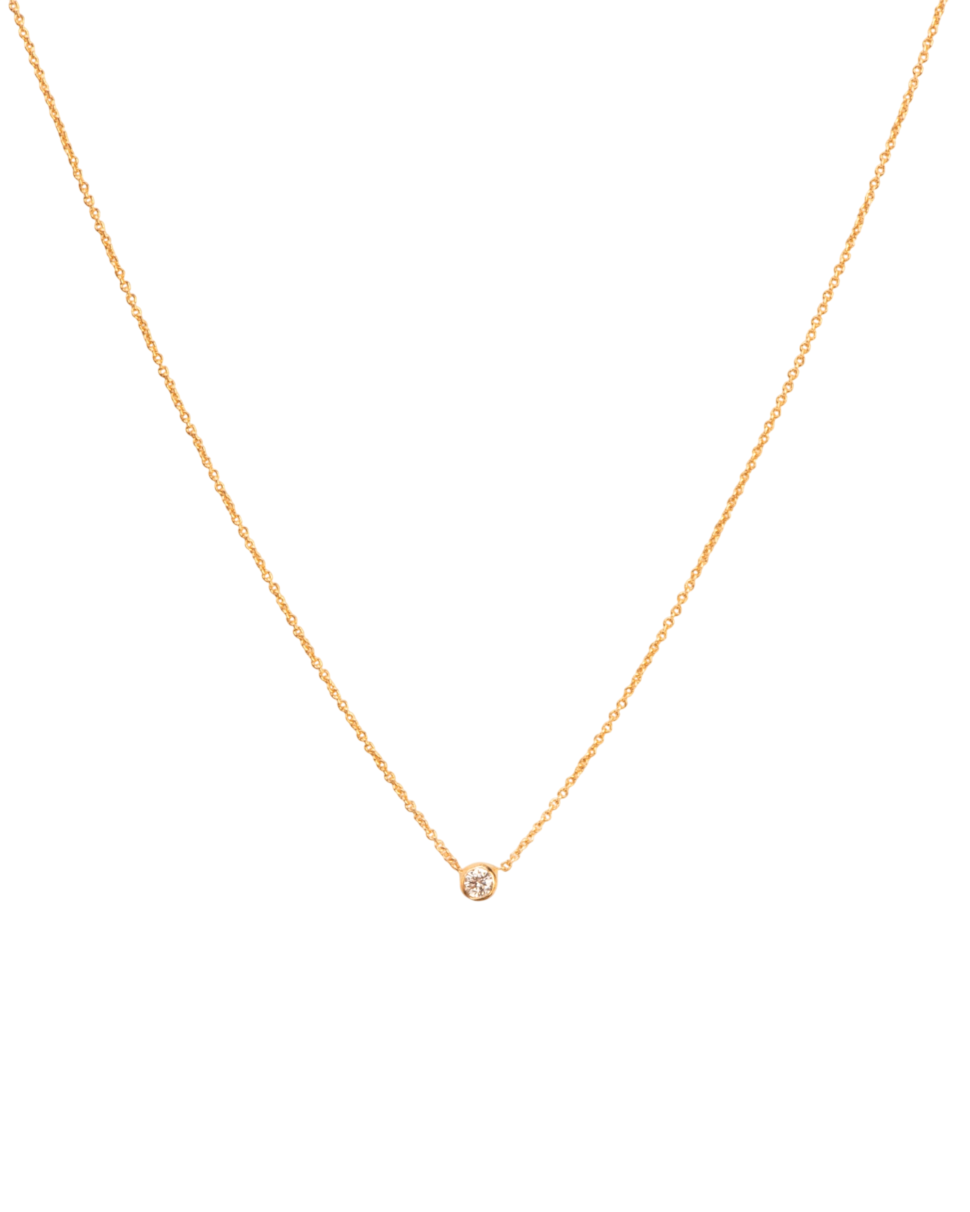 Necklace with white diamond in 18 ct. gold photo