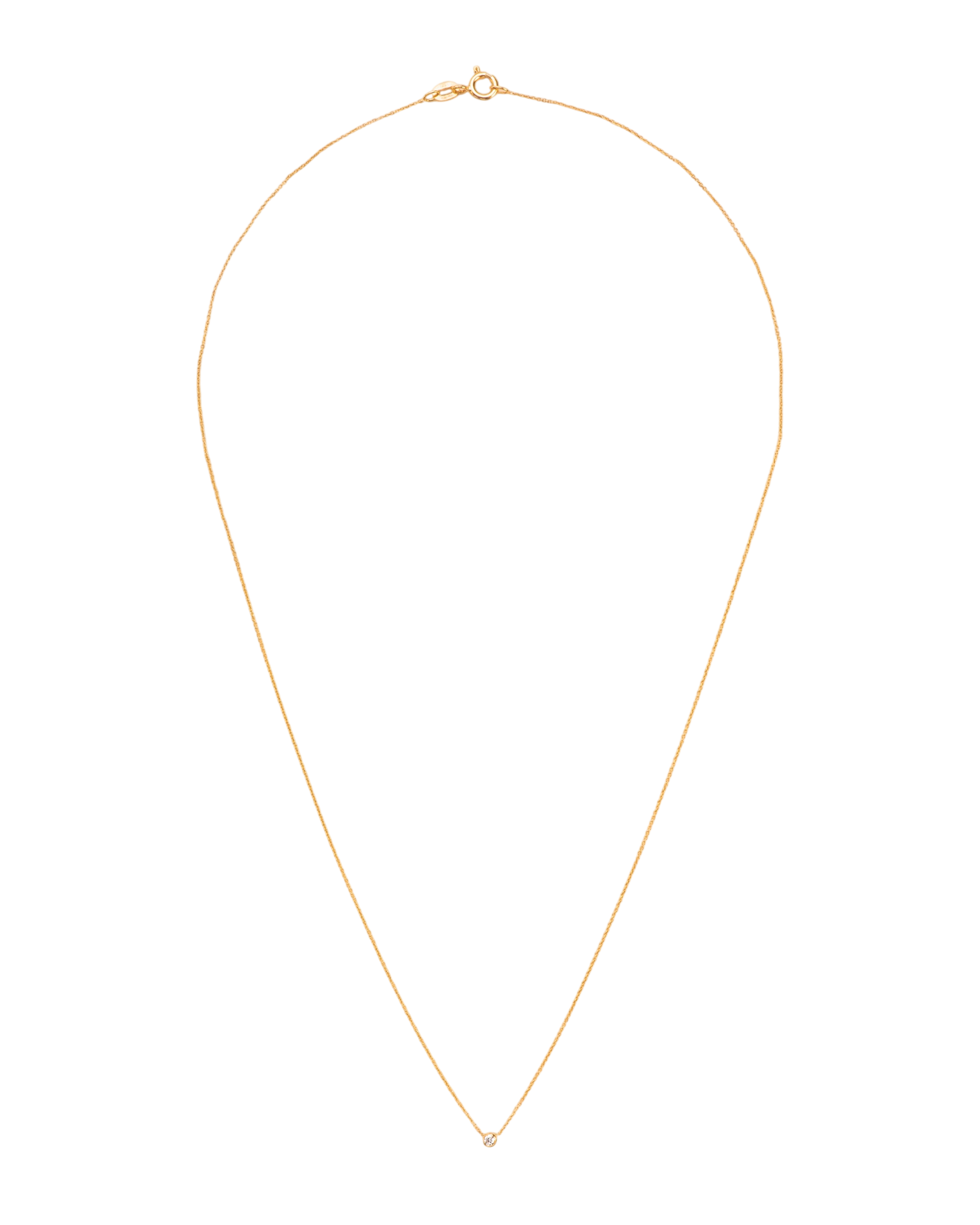 Necklace with white diamond in 18 ct. gold