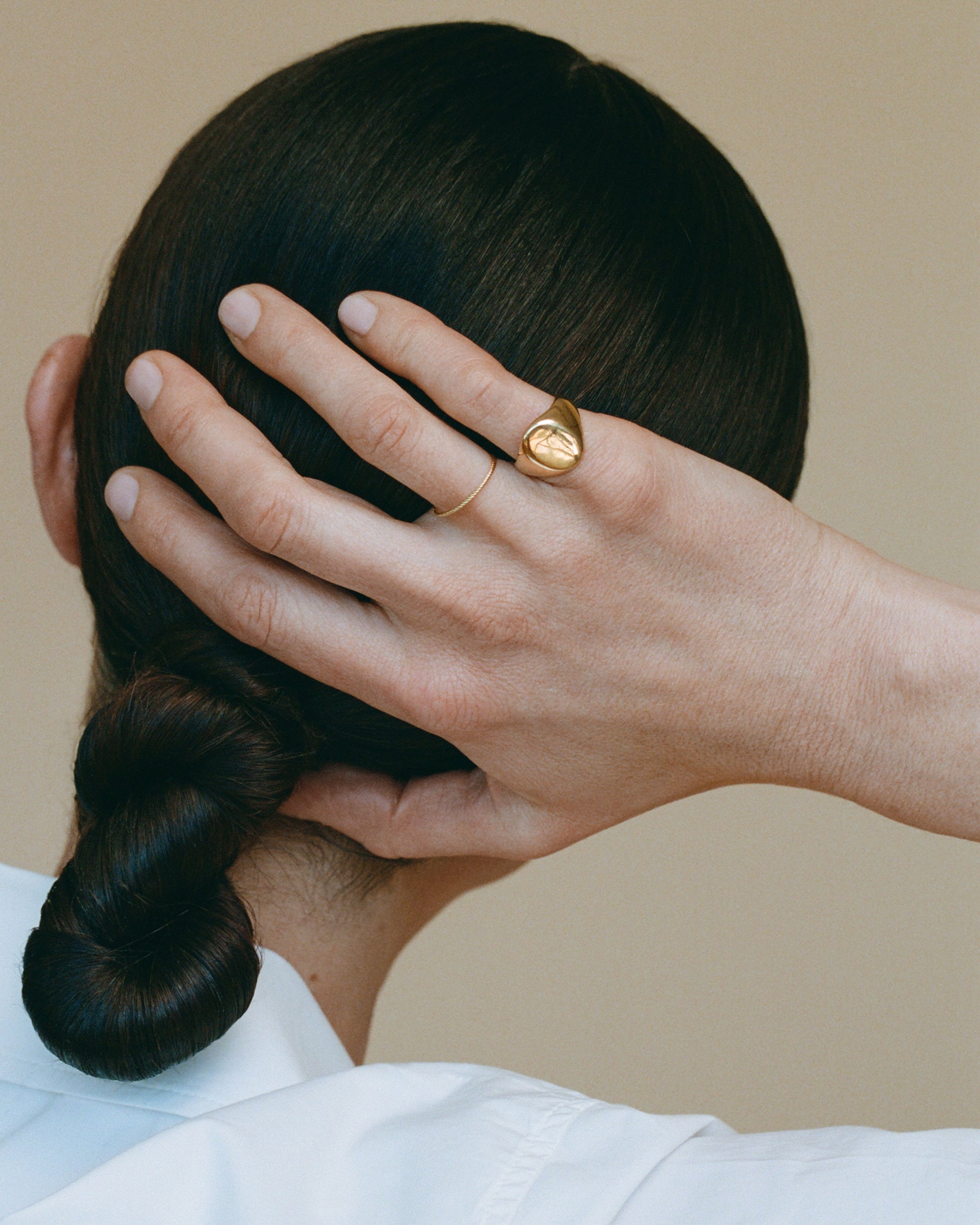 Signet ring in 18 ct. Gold