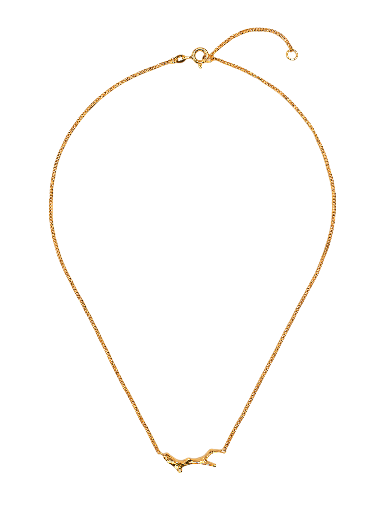 Necklace with branch-shaped element