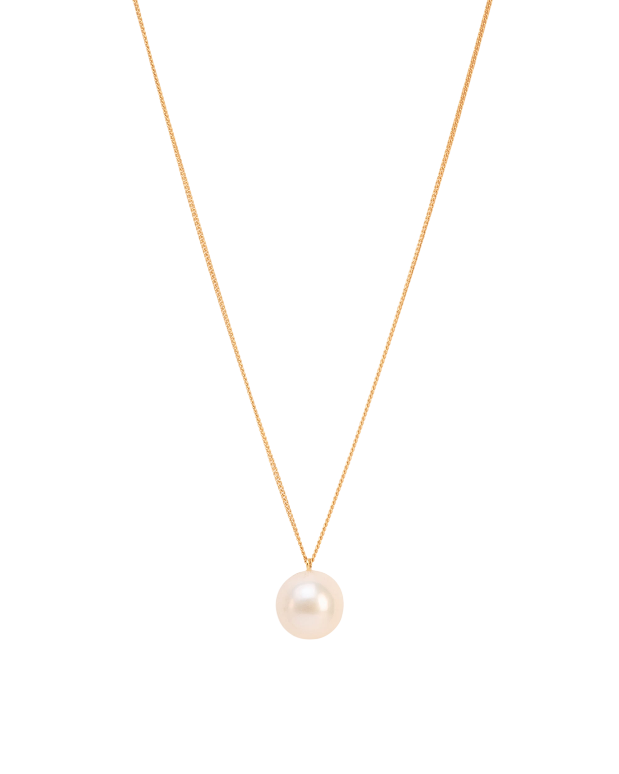 Long necklace with pearl in 18 ct. gold photo